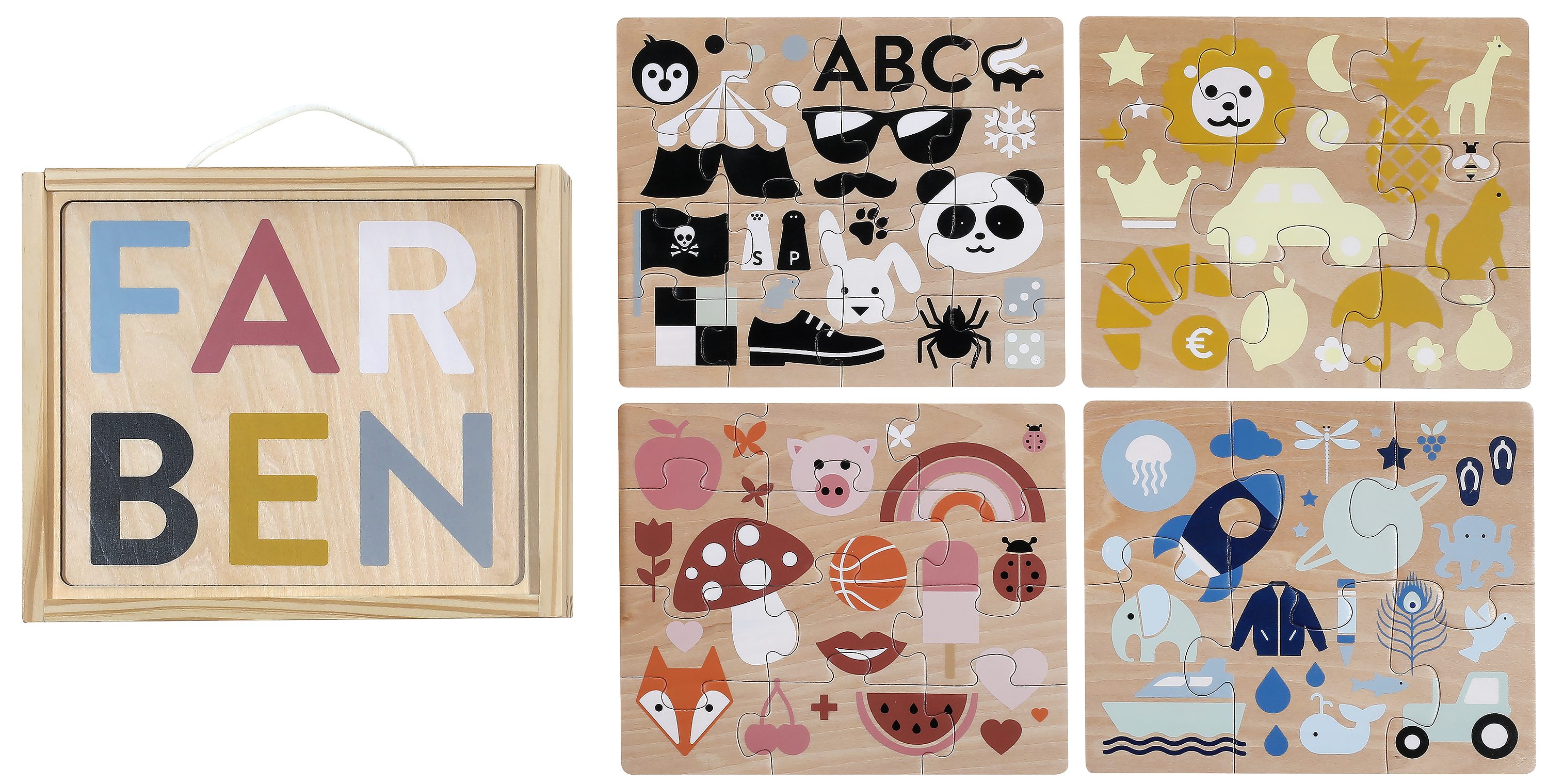 Kindsgut Puzzle »Holzpuzzle-Set Farben«, 12 Puzzleteile online kaufen | OTTO