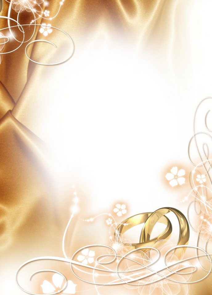 Thumbnail - LYSCO Briefpapier Motivpapier + Briefumschlag Motiv - Hochzeit (5017), gut beschreibbar, für alle Drucker geeignet.