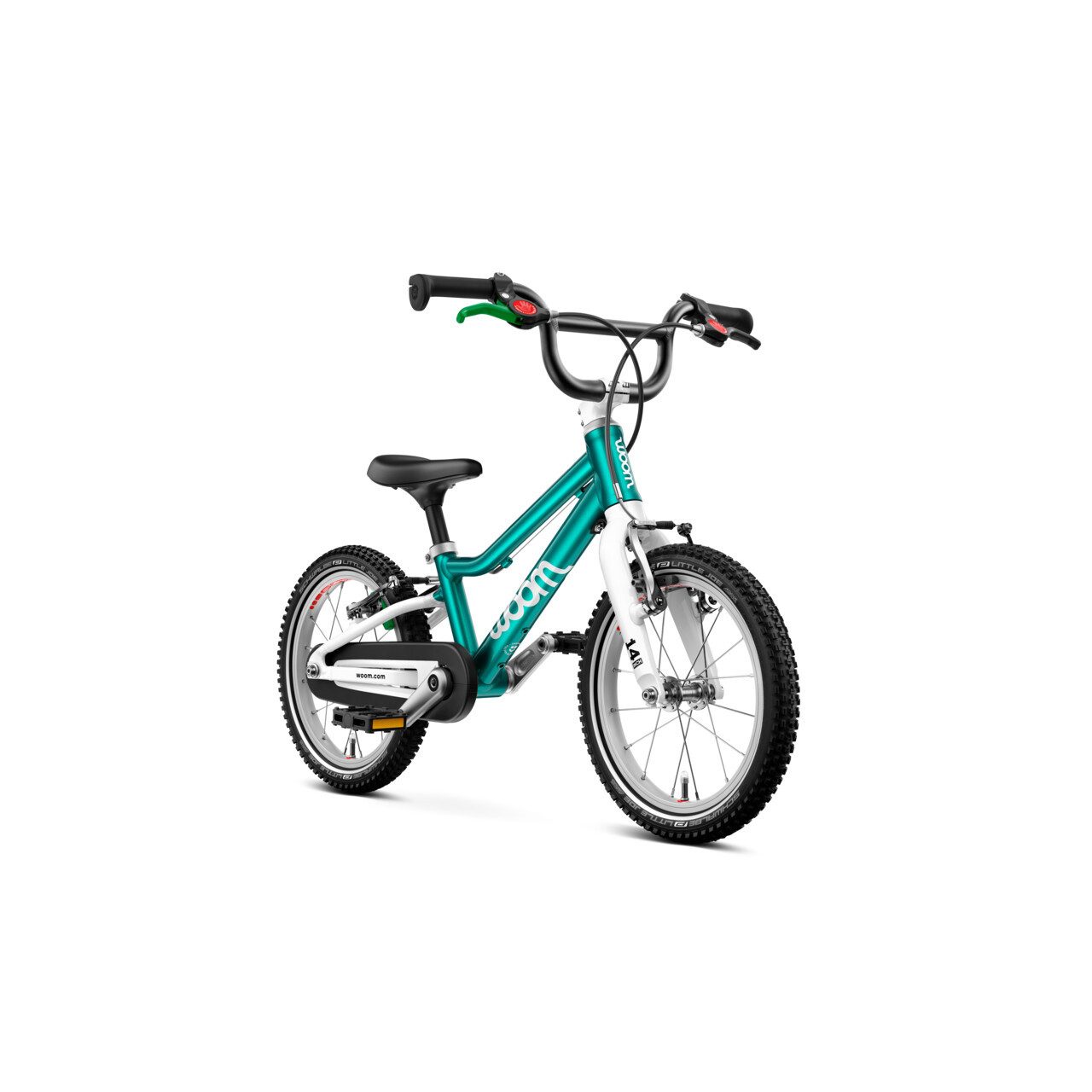 WOOM Kinderfahrrad GO 2 Kinderfahrrad 14" metallic turquoise