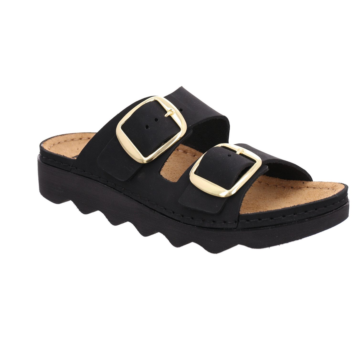 Rohde FOGGIA-D Pantolette Hausschuh, Sommerschuh, Strandschuh mit Schnallenverschlüsse