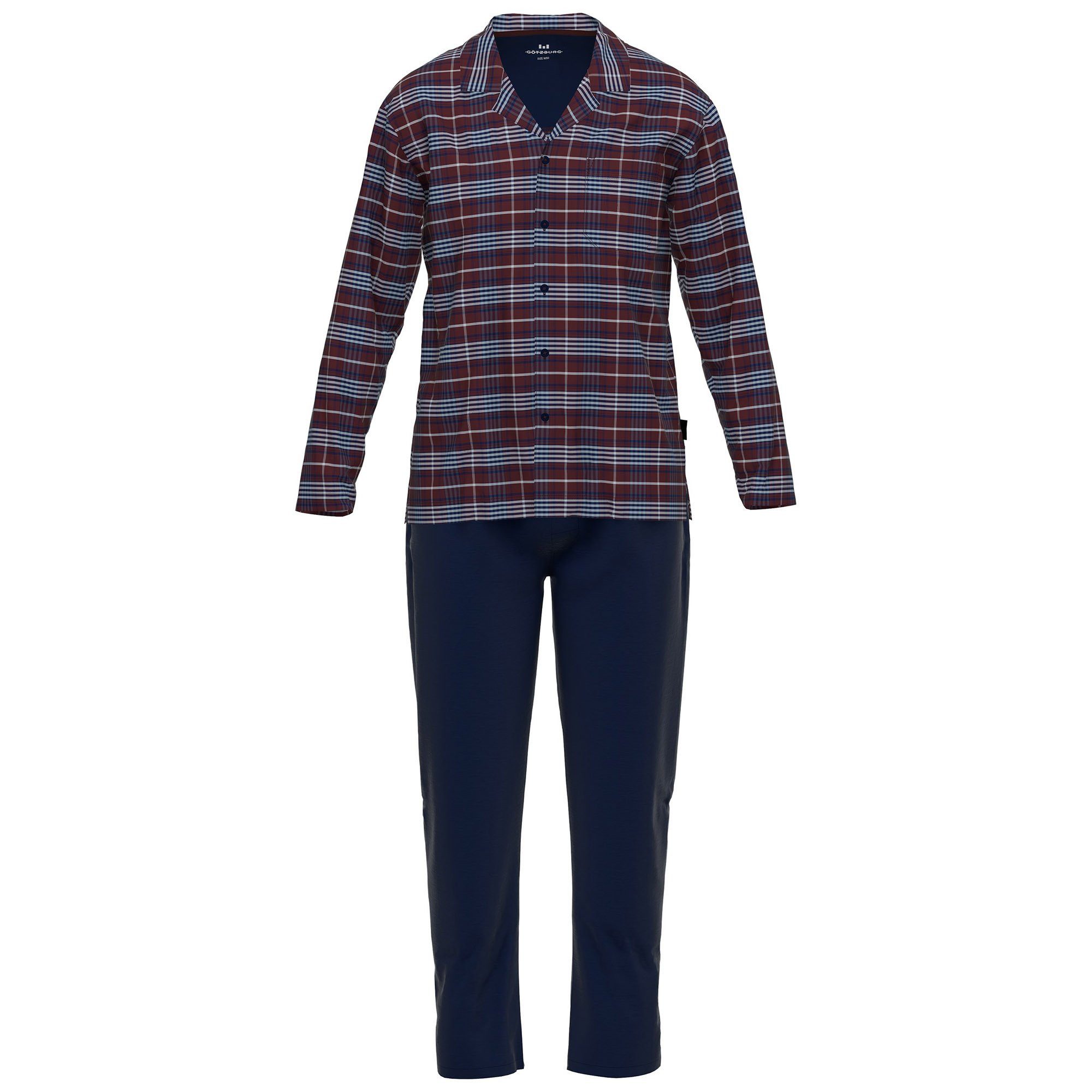 Pyjama Herren Pyjama Baumwolle