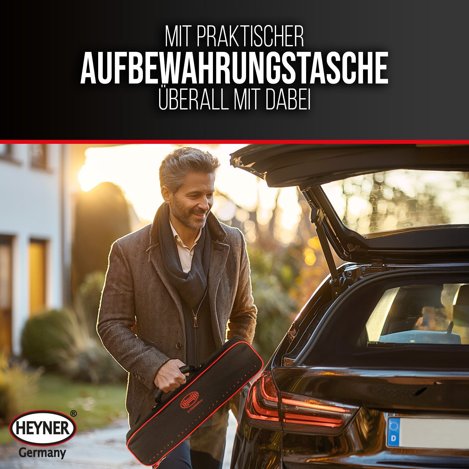 HEYNER Premium Scissor Jack SUV 2t for BMW, max. lifting height: 44 cm, 1-piece.