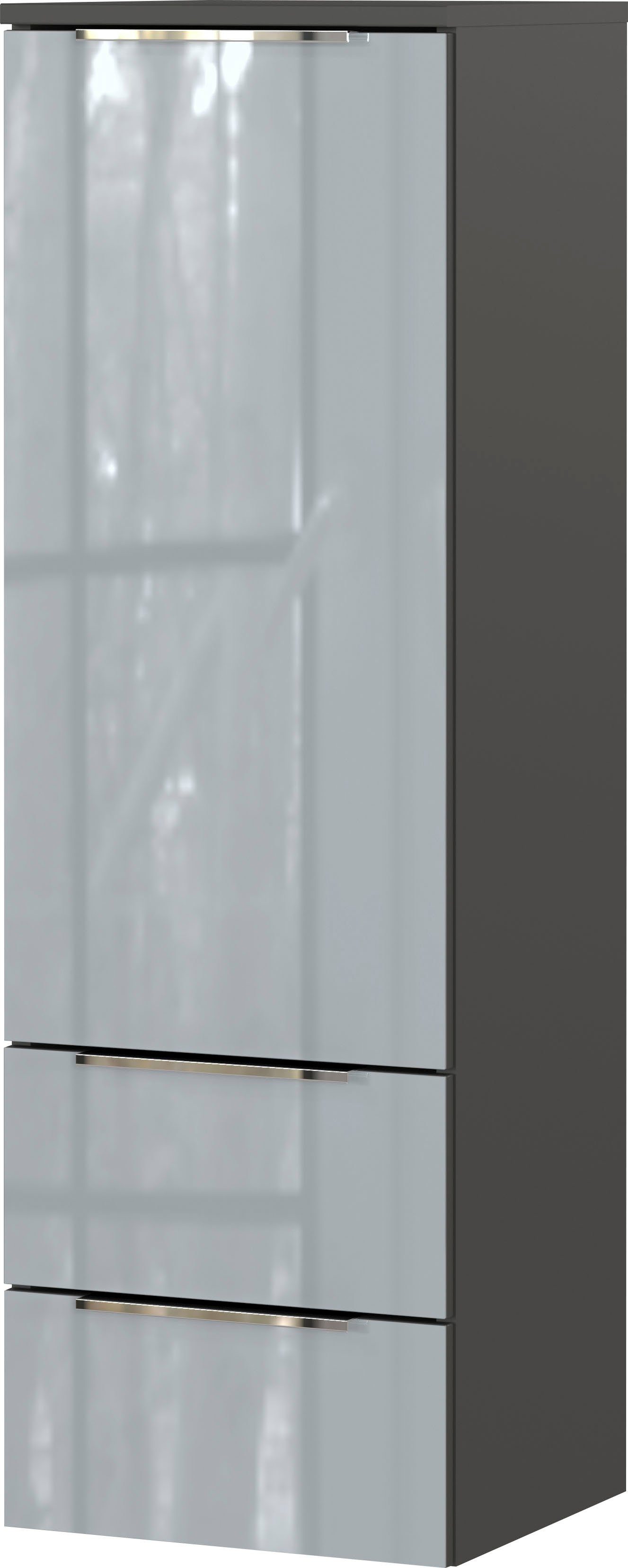 GERMANIA Midischrank Oakland Schrank mit 2 Schubladen, einer Tür und verstellbarem Einlegeboden