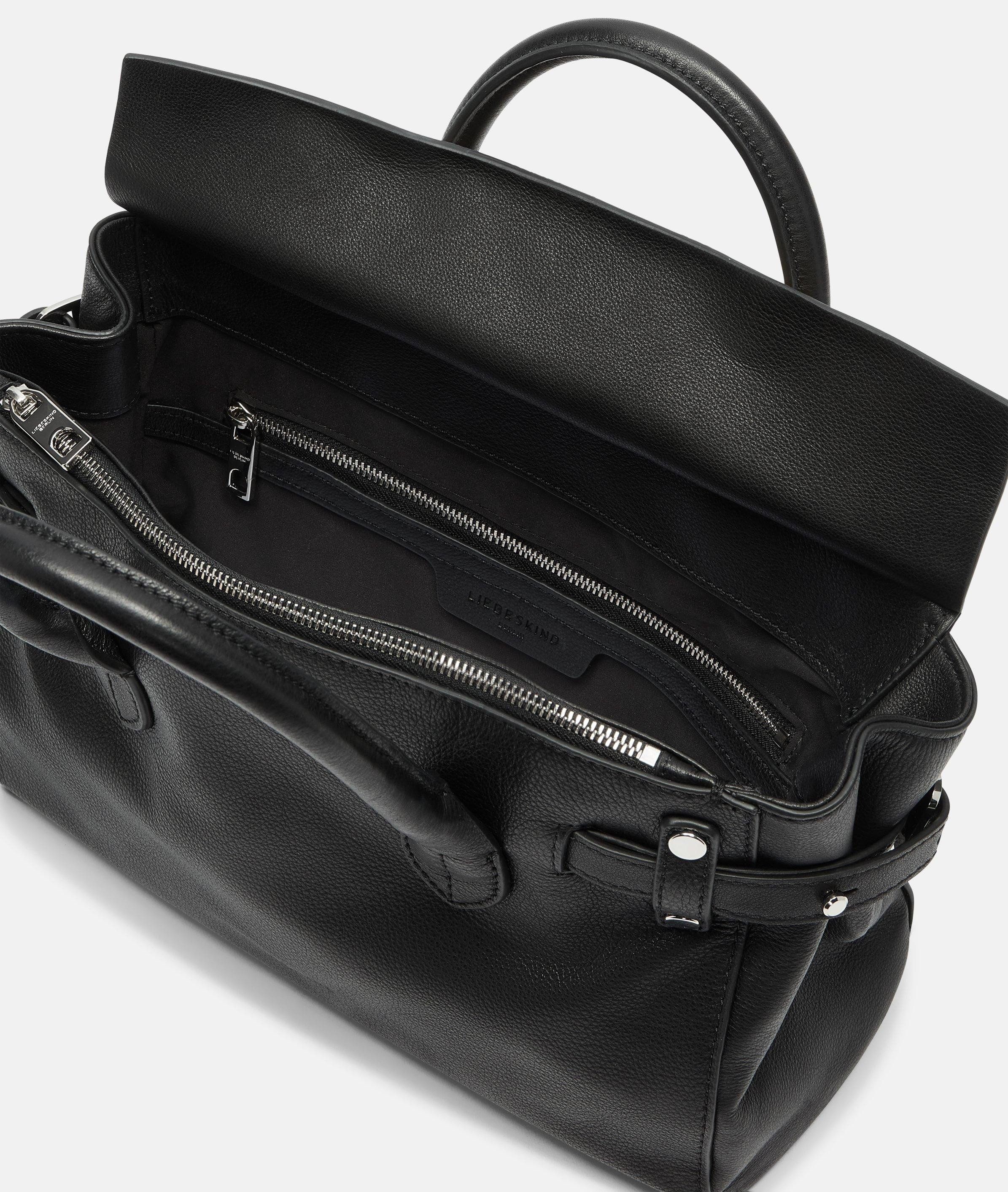Liebeskind Berlin Schultertasche Satchel, Geräumige Handtasche aus weichem Yak-Leder