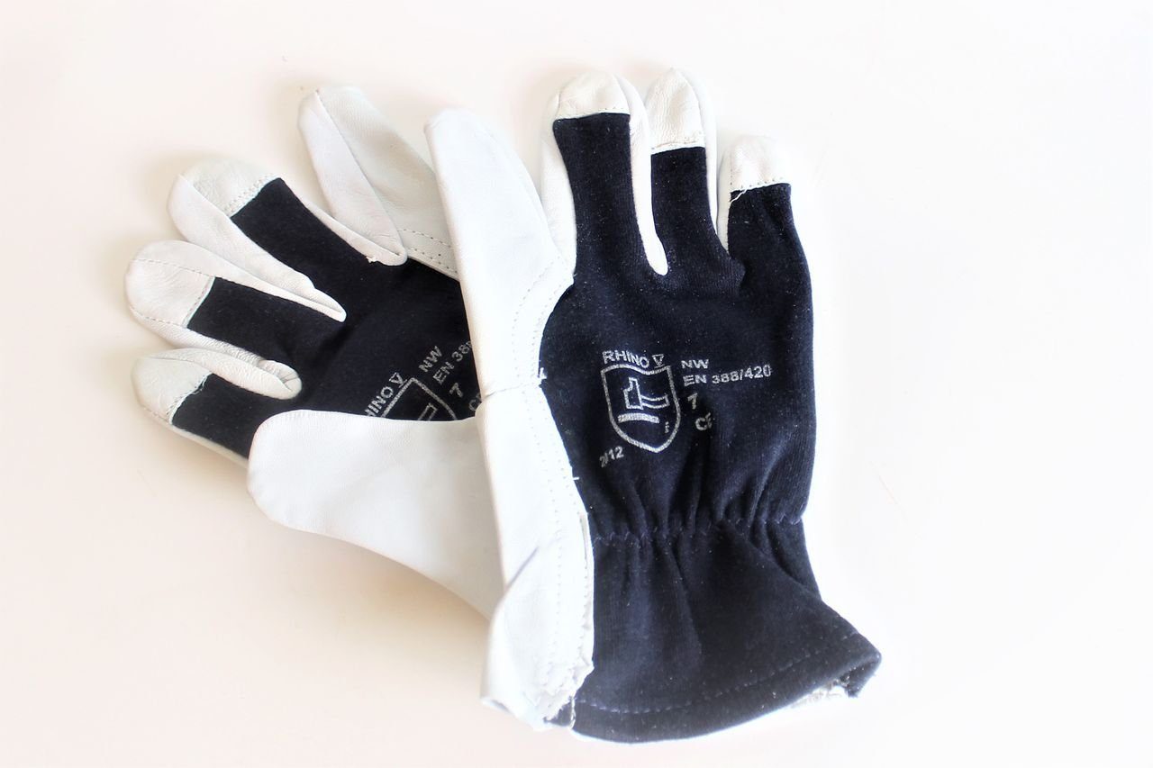 Paar RHINO Handschuhe Leder-Arbeitshandschuhe myMAW 10 Gr. Montageha… Montage-Handschuhe 7