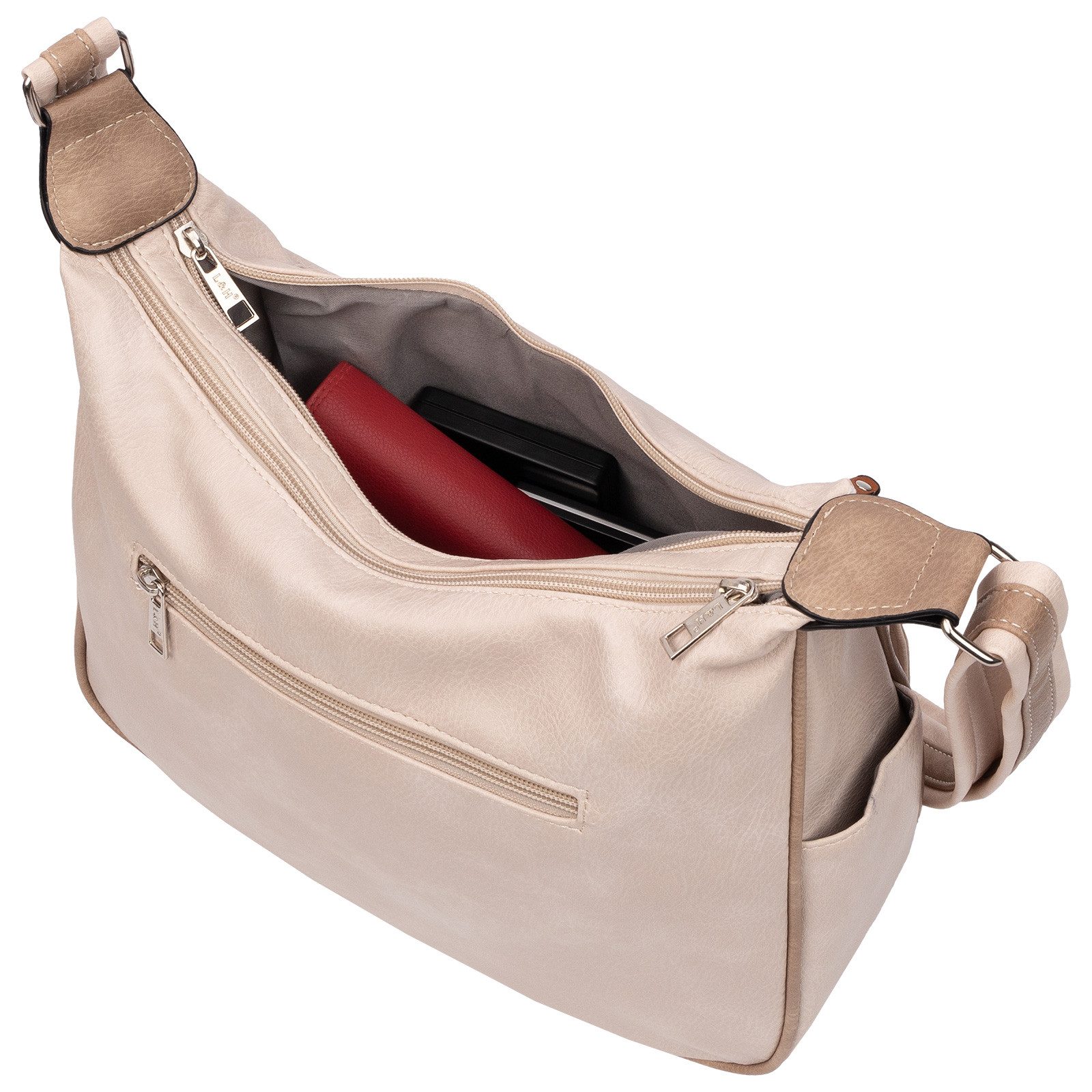 EAAKIE Umhängetasche Damen Tasche Schultertasche Umhängetasche Leder Optik Handtasche, als Schultertasche, Umhängetasche tragbar