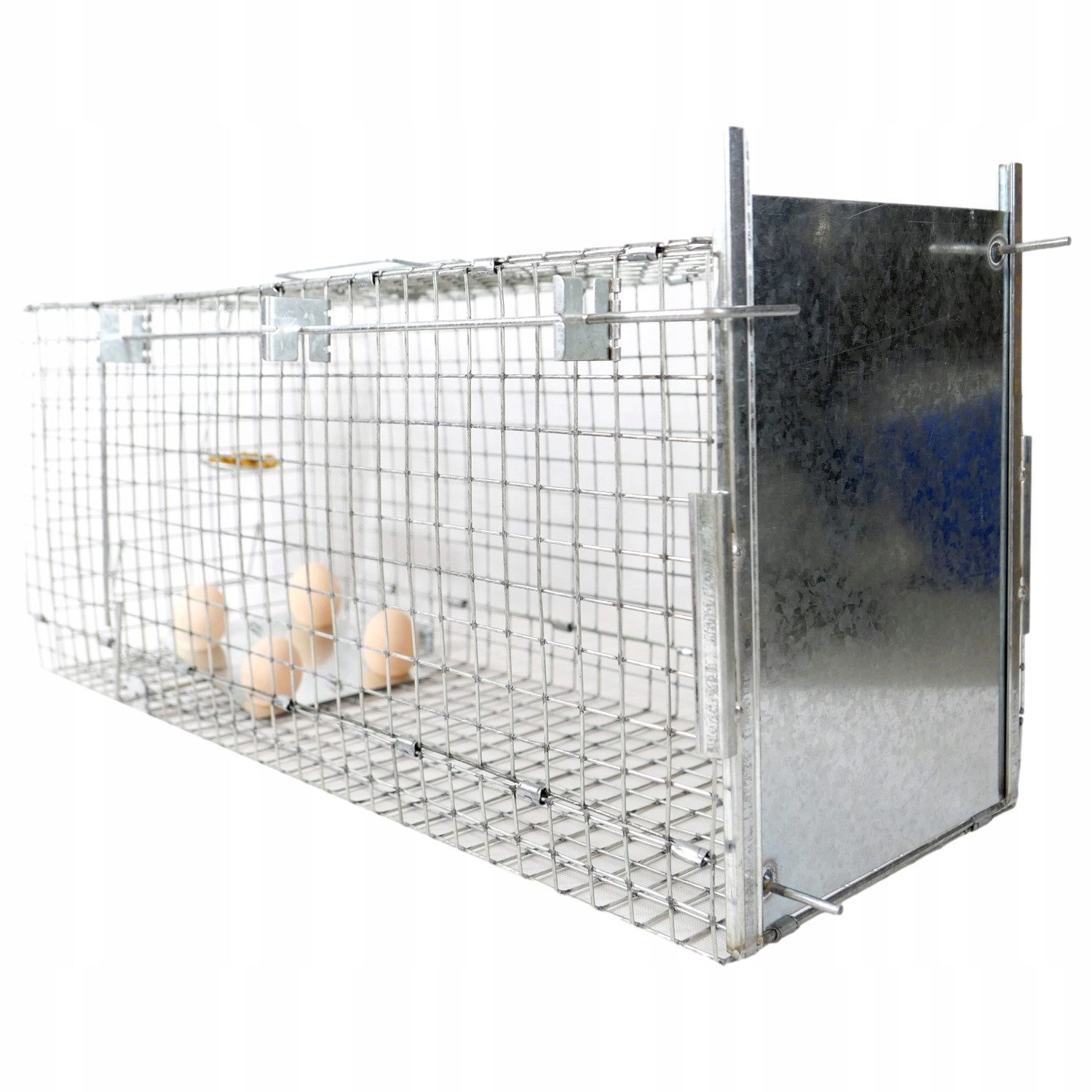 Viano Lebendfalle Lebendfalle für Ratten, Marder und Mäuse – P2, Länge: 75 cm, Breite: 26 cm, Höhe: 30 cm