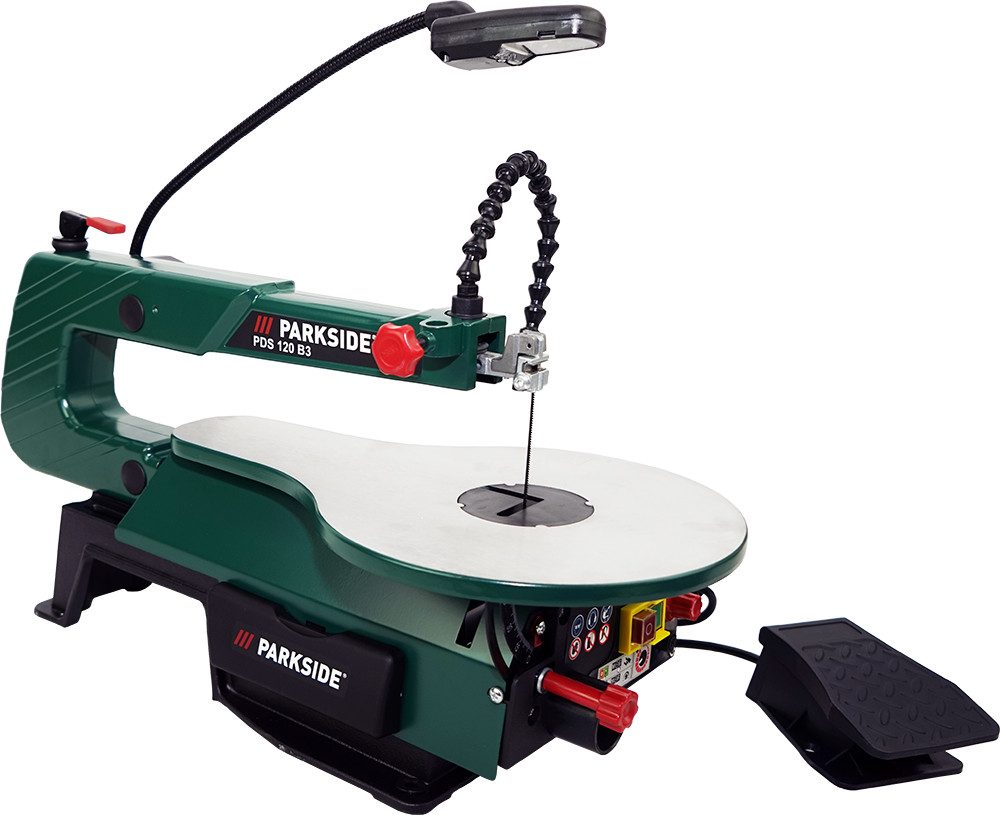 Parkside Dekupiersäge PDS 120 Dekupier Säge Elektrisch (230V), Auch an externe Staubabsaugung anschließbar