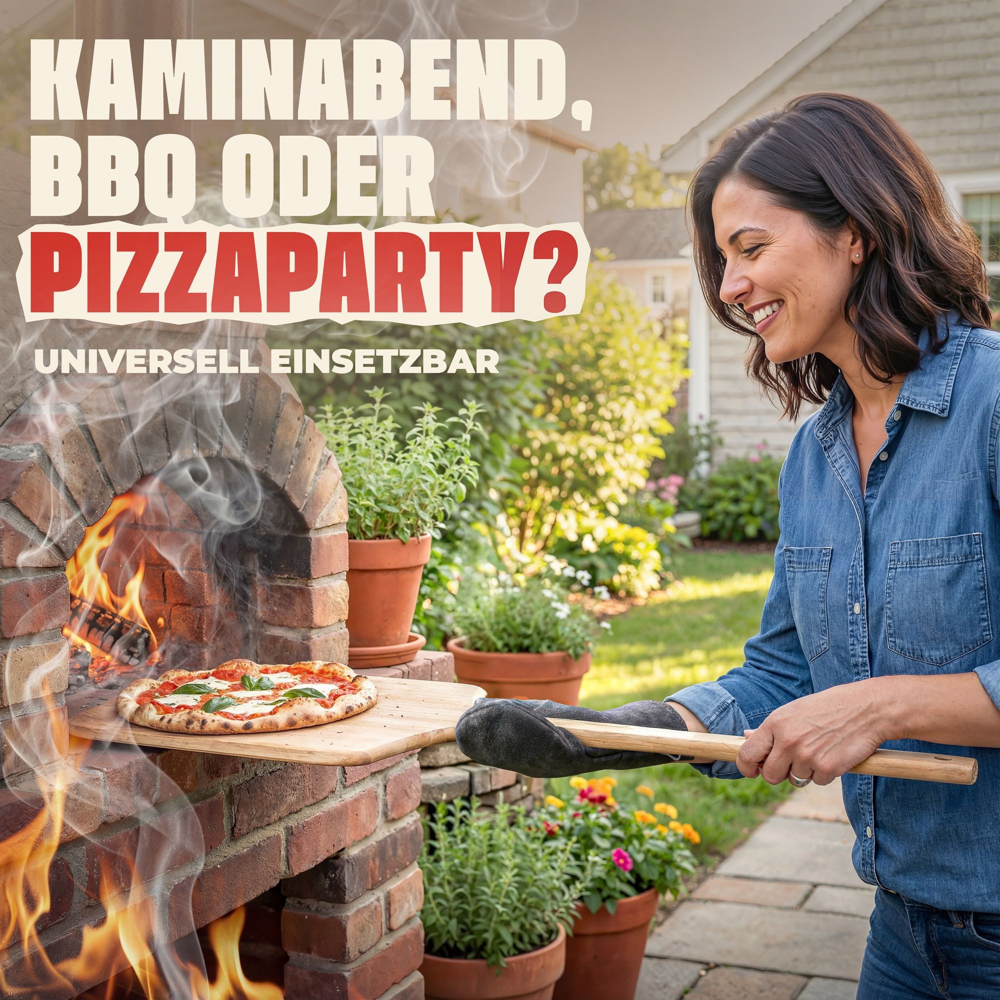achilles Grillhandschuhe Grillhandschuh Kaminhandschuh mit Isolierung Ofenhanschuh aus Leder – Bild 5 von 5