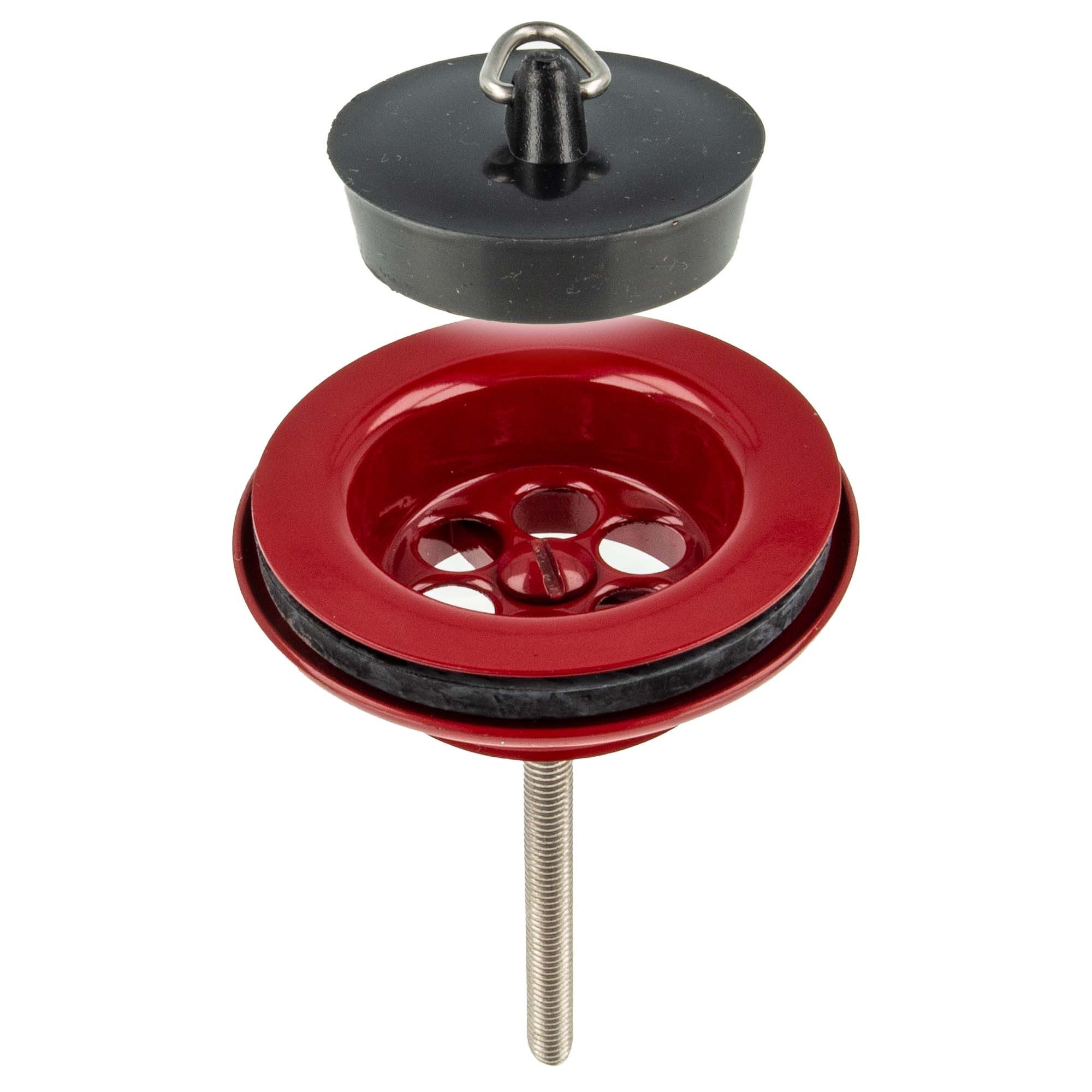 tecuro Ablaufventil Universal Ablaufventil, 1 1/4 Zoll - für Waschbecken mit Stopfen