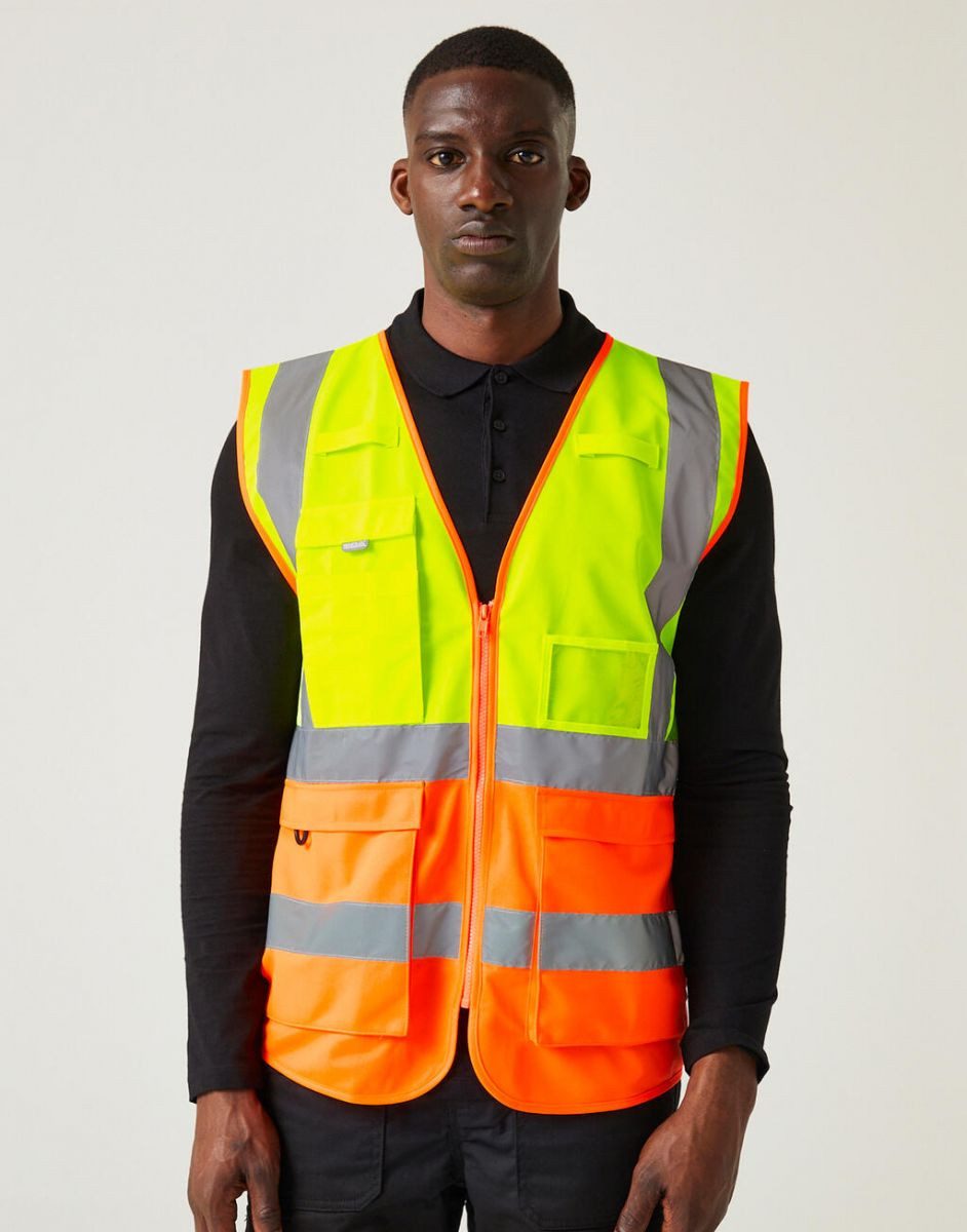 Regatta Professional Warnweste Pro Hi-Vis Executive Vest Warnweste