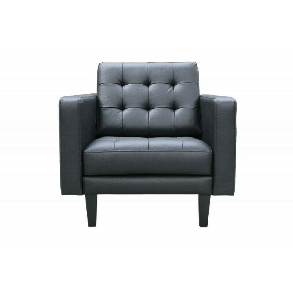 in Moderne Europe Set Polster Sofa 3+1 Chesterfield JVmoebel Sofagarnitur Schwarze Möbel Neu, Made