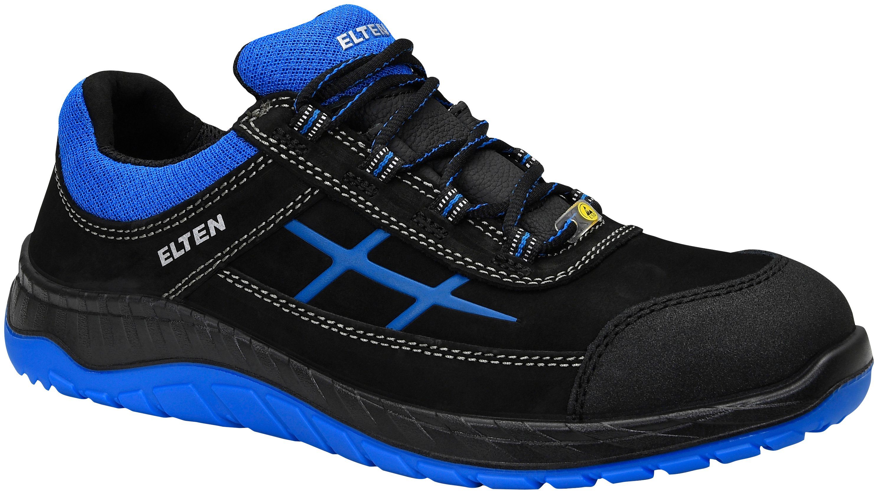 Elten MALVIN blue Low ESD S3 Sicherheitsschuh, Ganzflächige Einlegesohle  SPORTIVE ESD black