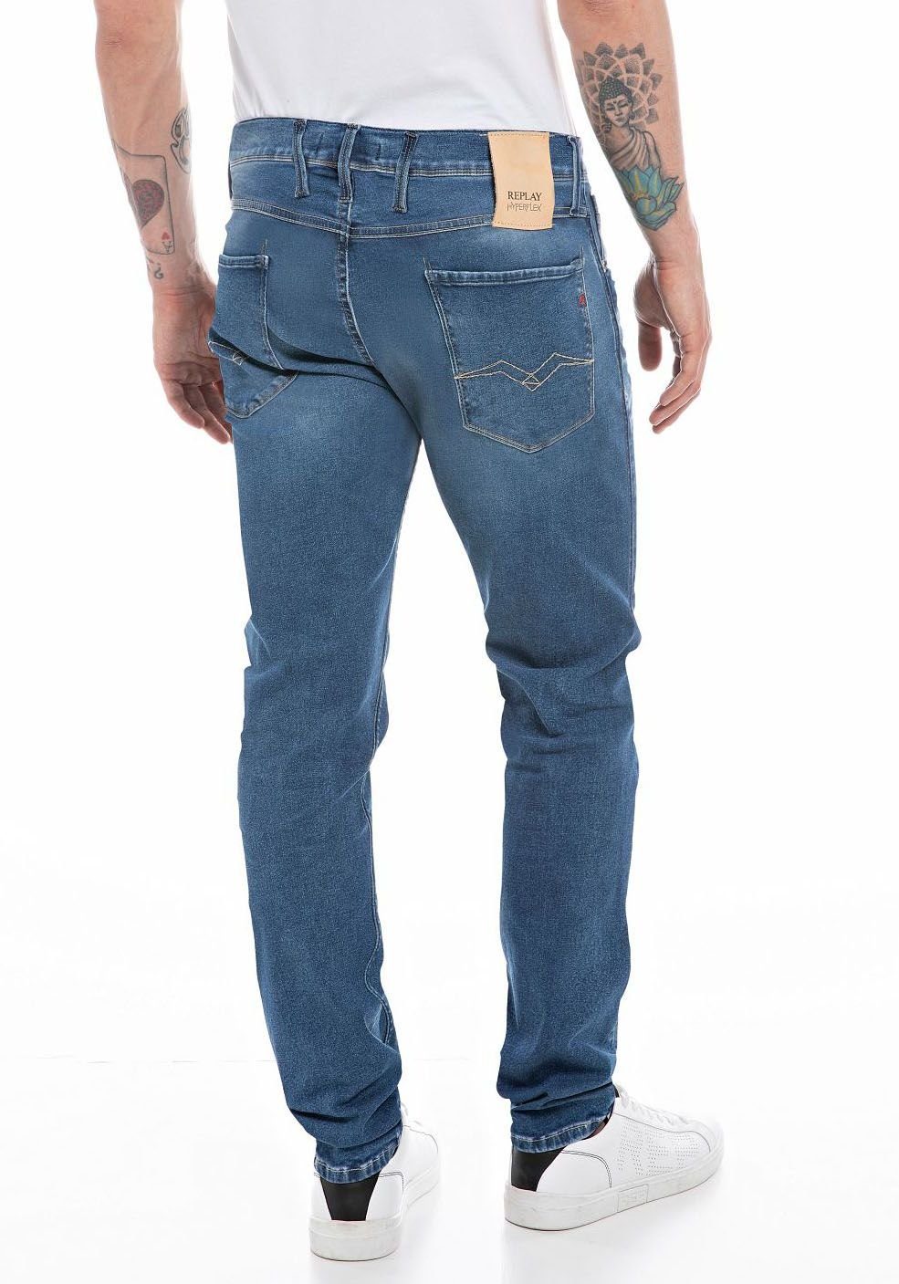 Replay medium Anbass Slim-fit-Jeans washed