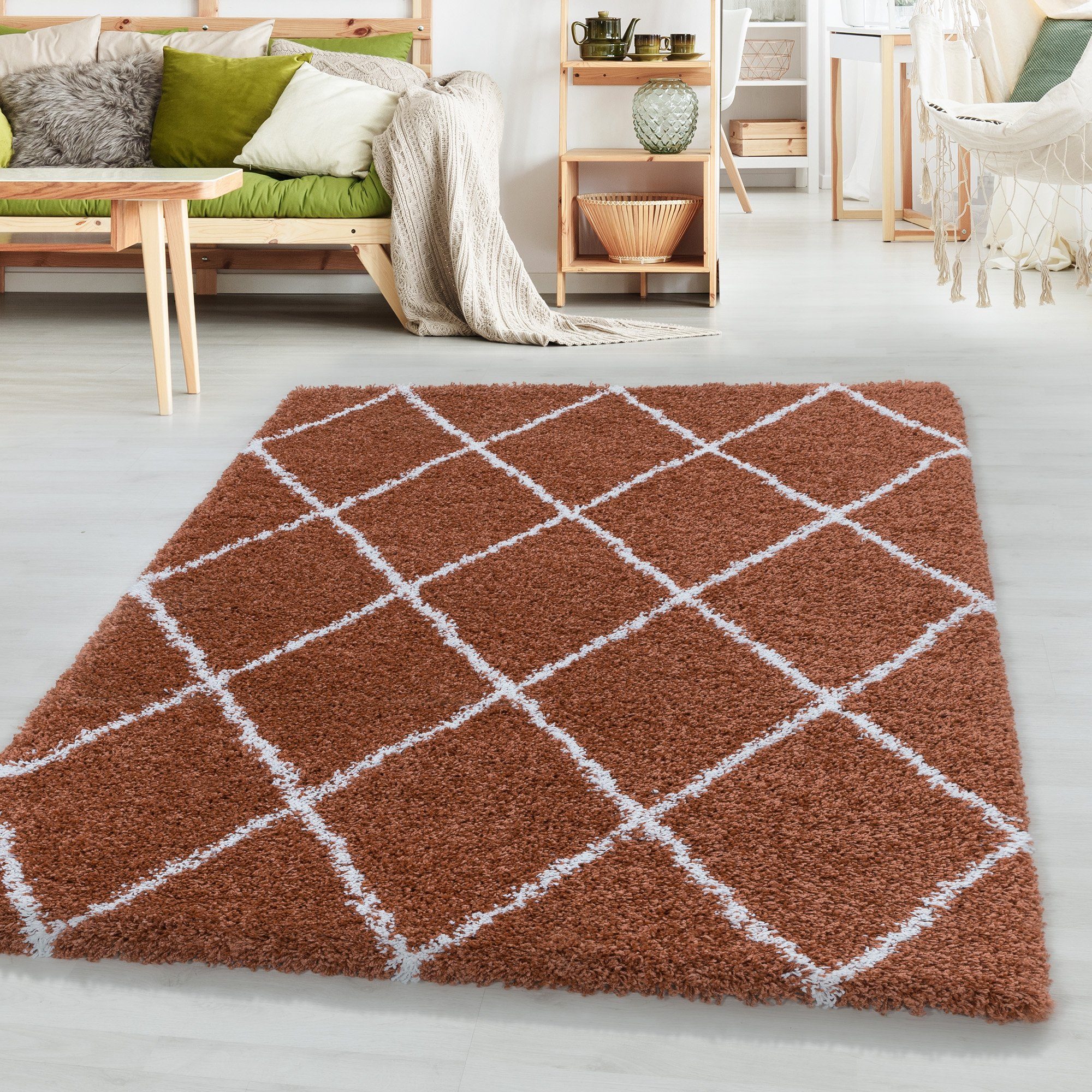 SIMPEX24 Teppich Geometrisch Design, Läufer, Höhe: günstig online kaufen