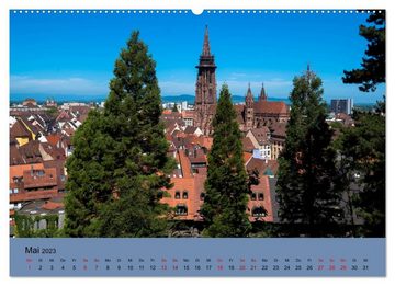 CALVENDO Wandkalender Wundervolles Freiburg (Premium, hochwertiger DIN A2 Wandkalender 2023, Kunstdruck in Hochglanz)