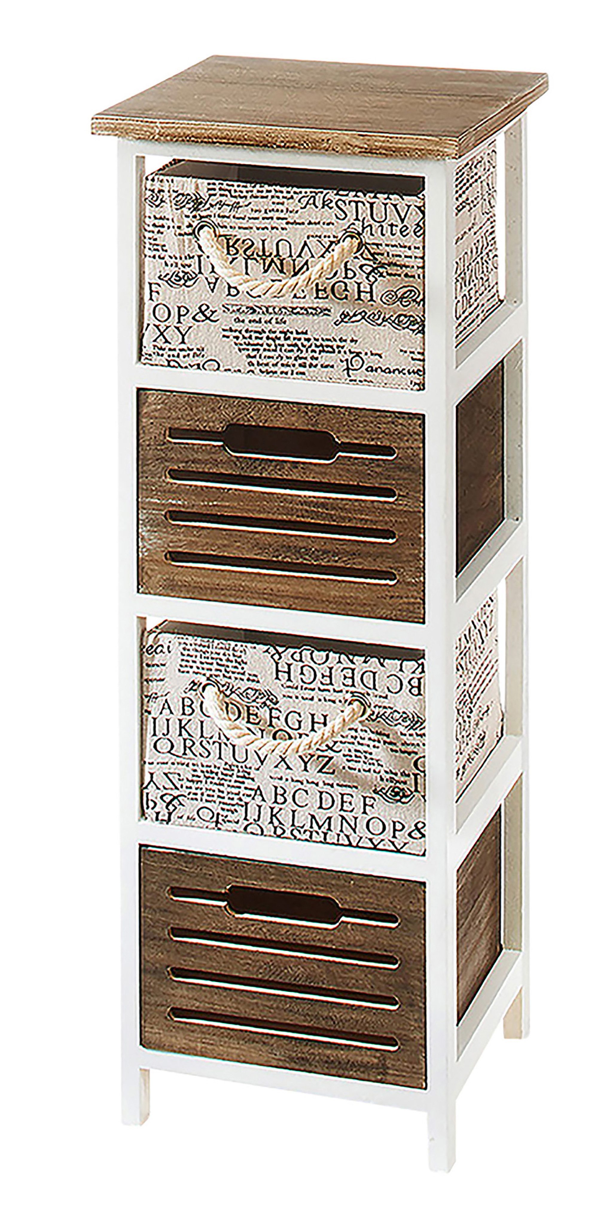 Kobolo Regal Holzregal Kommode mit 4 günstig online kaufen