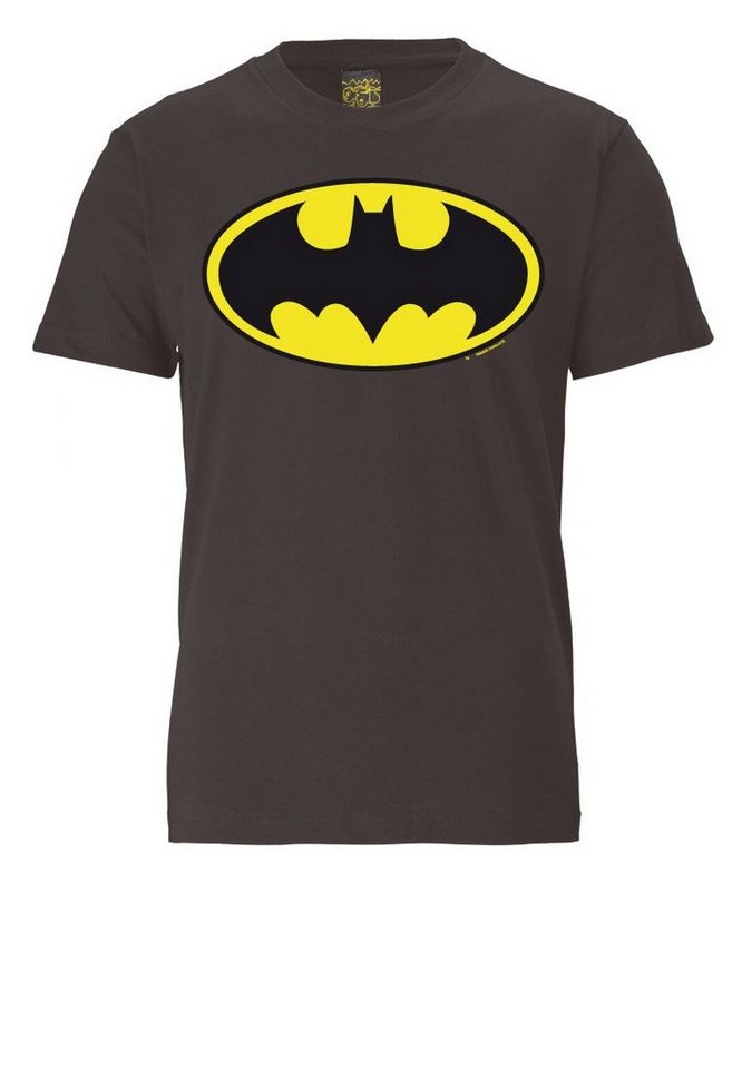 LOGOSHIRT T-Shirt BATMAN - LOGO mit coolem Frontprint, Aus hochwertiger,  weicher Baumwolle für tollen Komfort