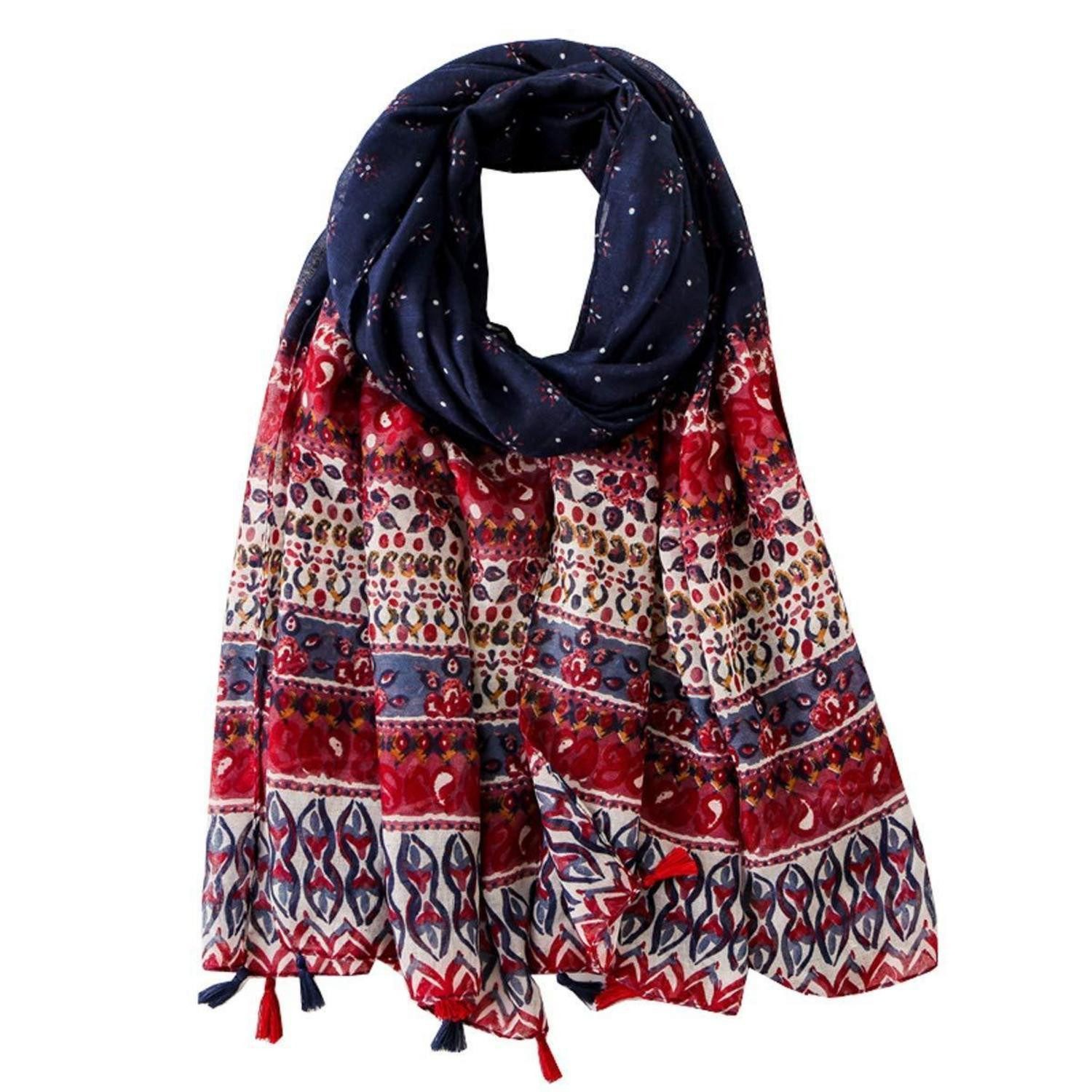 LuxusKollektion Halstuch Halstuch Damen Paisley One Size, (1-St)