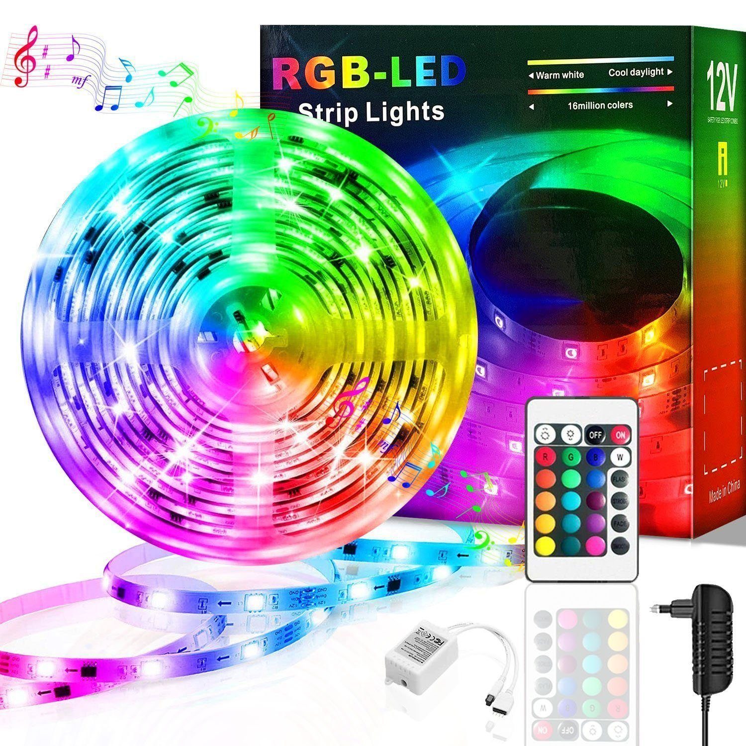 Dedom LED Stripe LED Strip, LED- Streifen, Lichtstreifen, RGB, Lichterketten