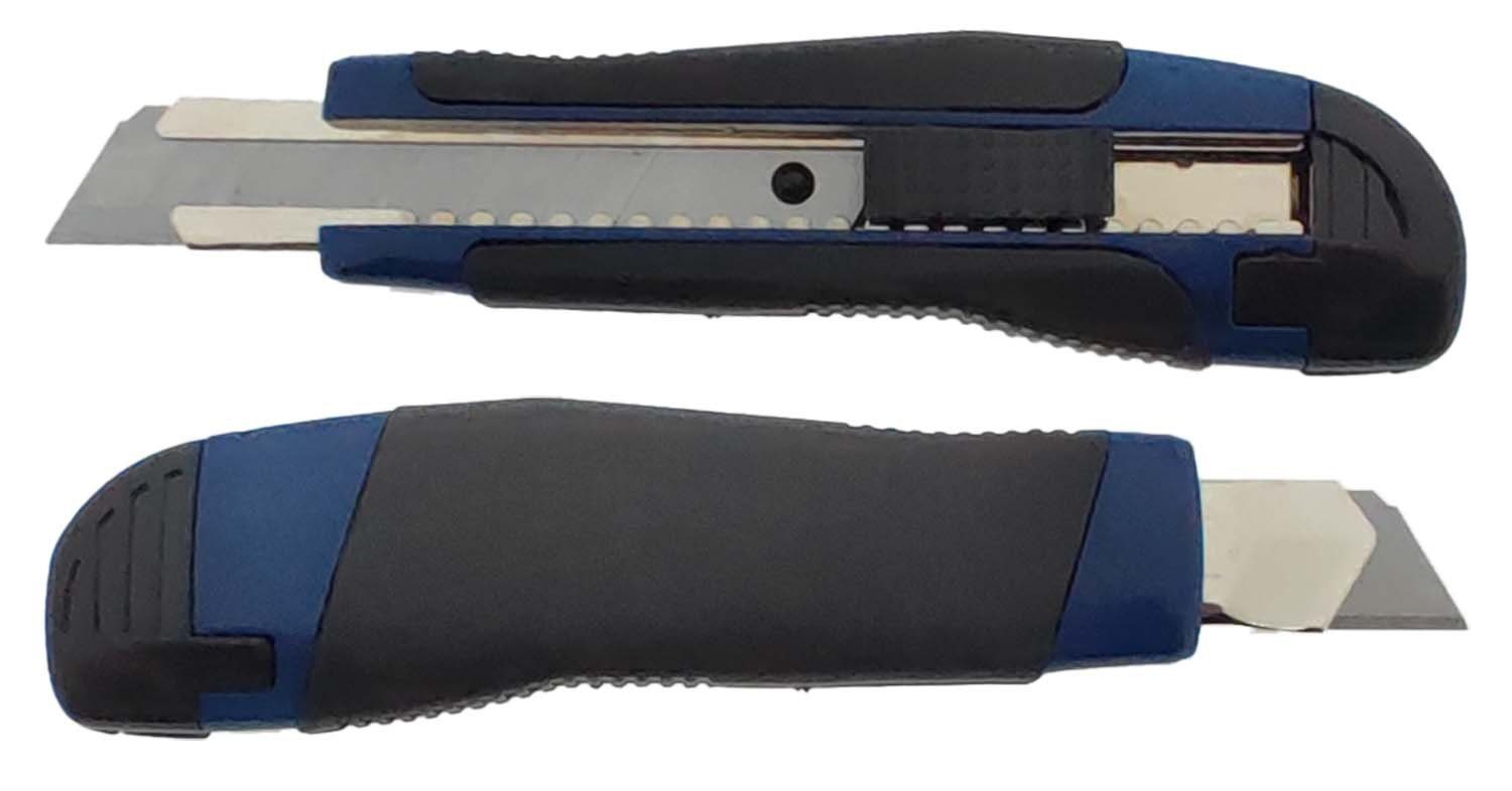 Cuttermesser Stammartikel Profi-Cuttermesser 18mm blau Auto-Lock Teppichmesser | Cutter