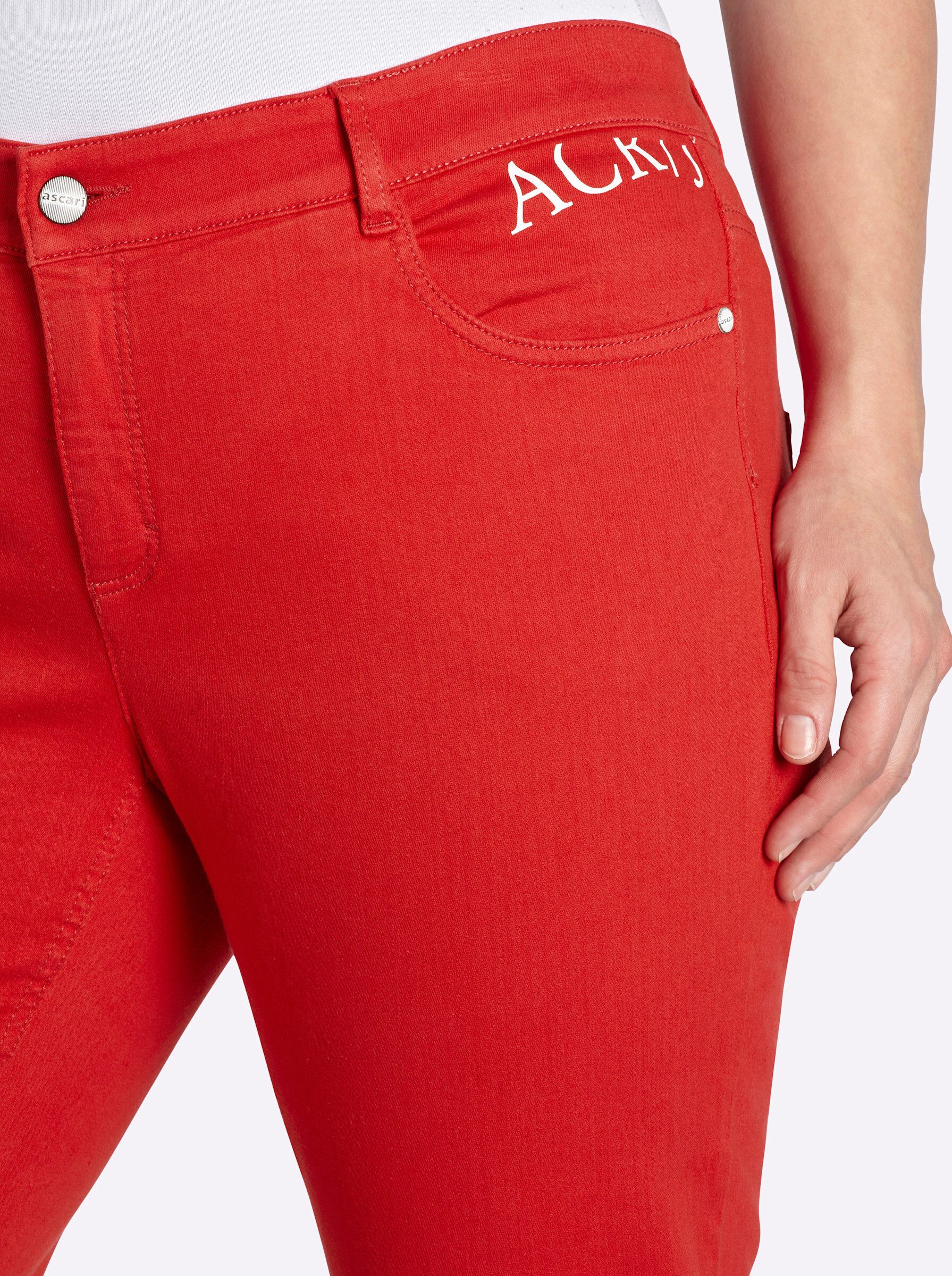 Bequeme Jeans Edel-Jeans leicht vertieft