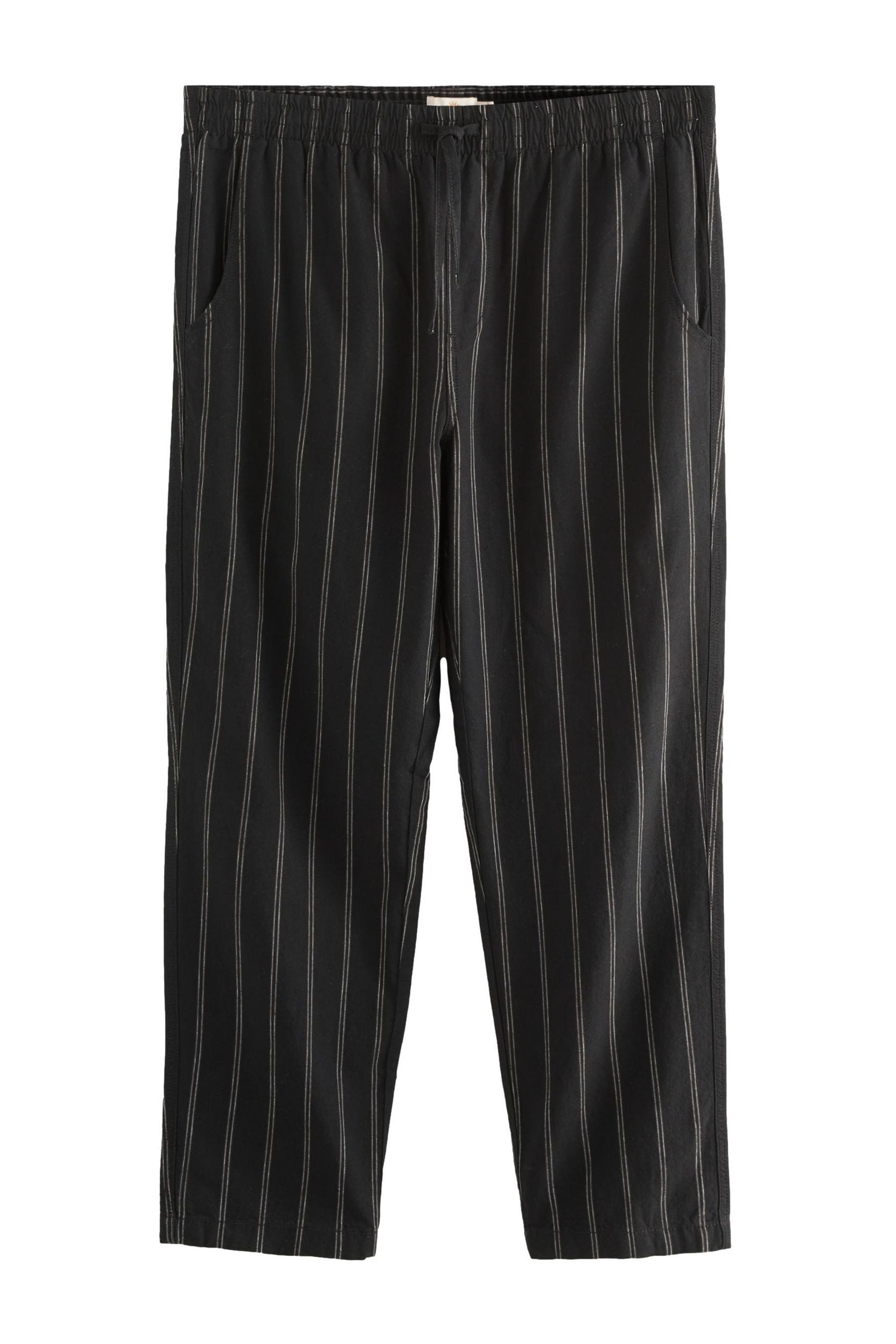 Next Leinenhose Gestreifte Hose aus Baumwolle günstig online kaufen