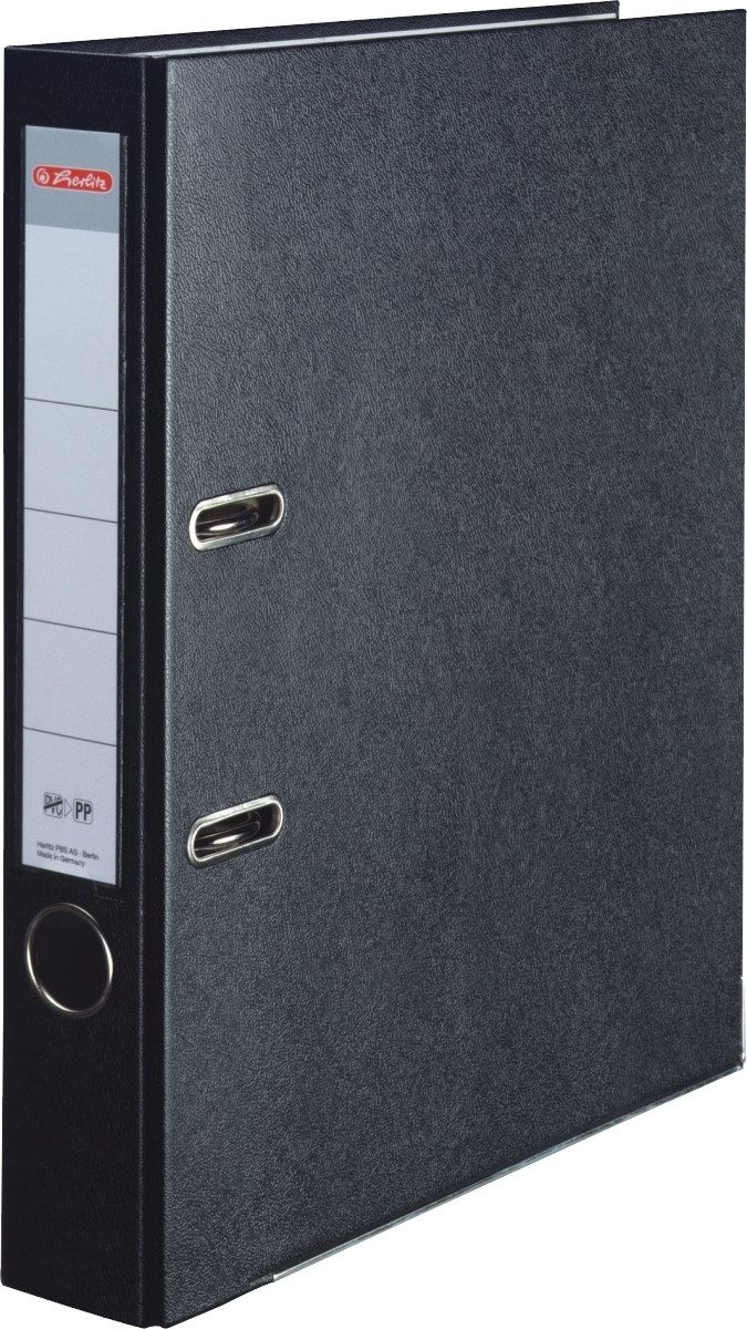 Herlitz Aktenordner Ordner Kunststoff A4 maX.file protect 50mm schwarz