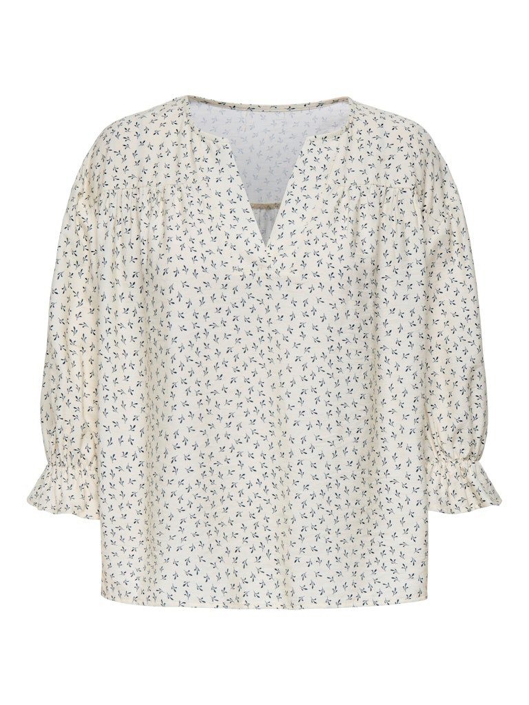 Blusentop JDYSKY 3/4 V-NECK TOP WVN EXP