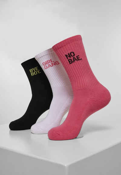 MisterTee Freizeitsocken Unisex Girl Gang Socks 3-Pack (1-Paar)