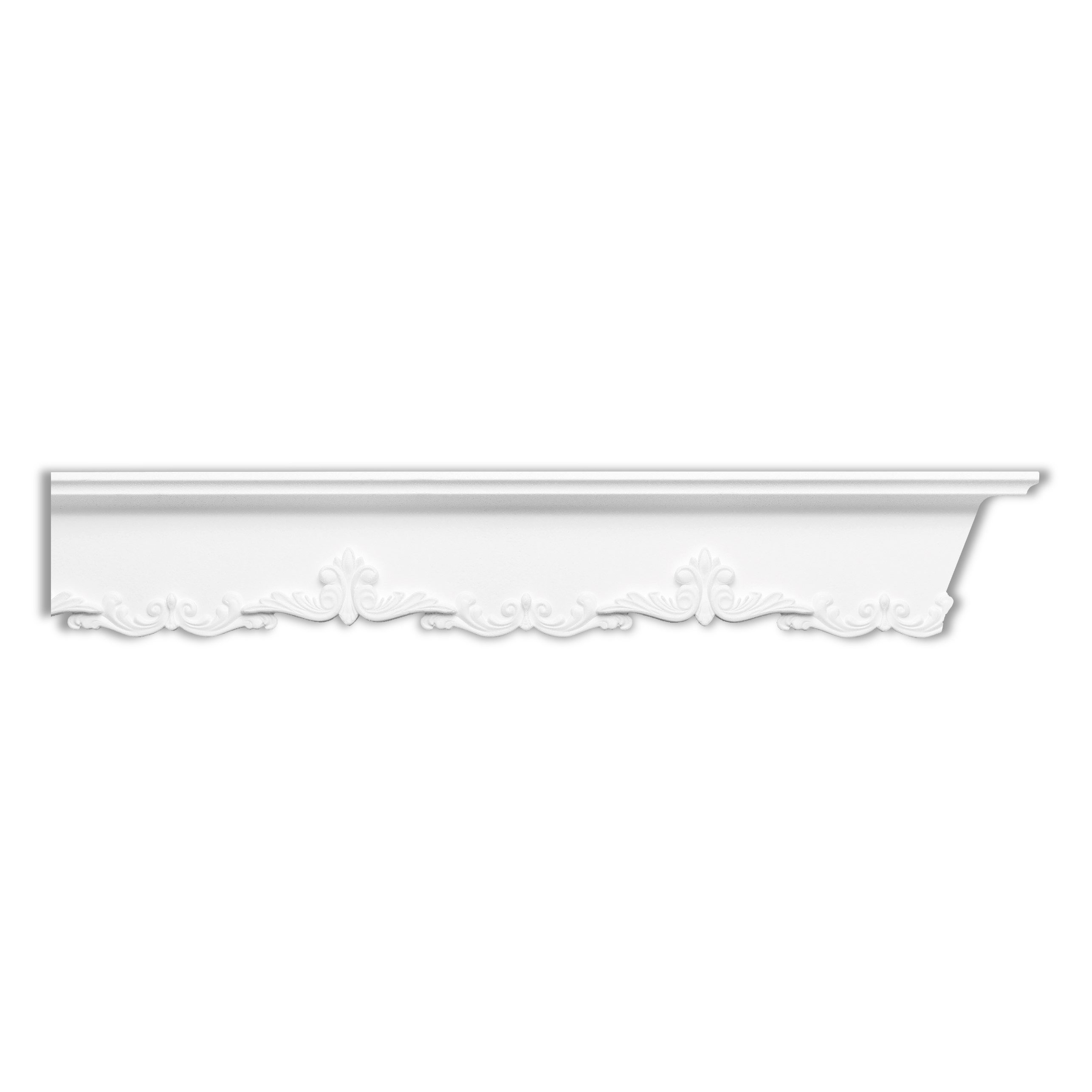 Homestar Zierleiste Victoria (65 x 95 mm), Длина 2m, LED-fähig, zum kleben, Styropor, zur Verzierung von Wohn- und Gewerberäumen