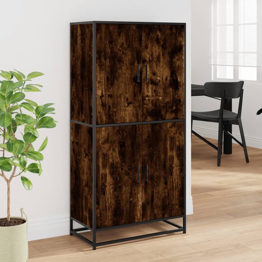 vidaXL Highboard Highboard Räuchereiche 68x35x139 cm günstig online kaufen