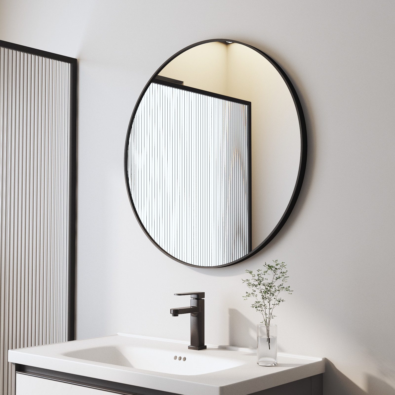 Boromal Badspiegel Rundspiegel Badezimmer Spiegel Rund günstig online kaufen