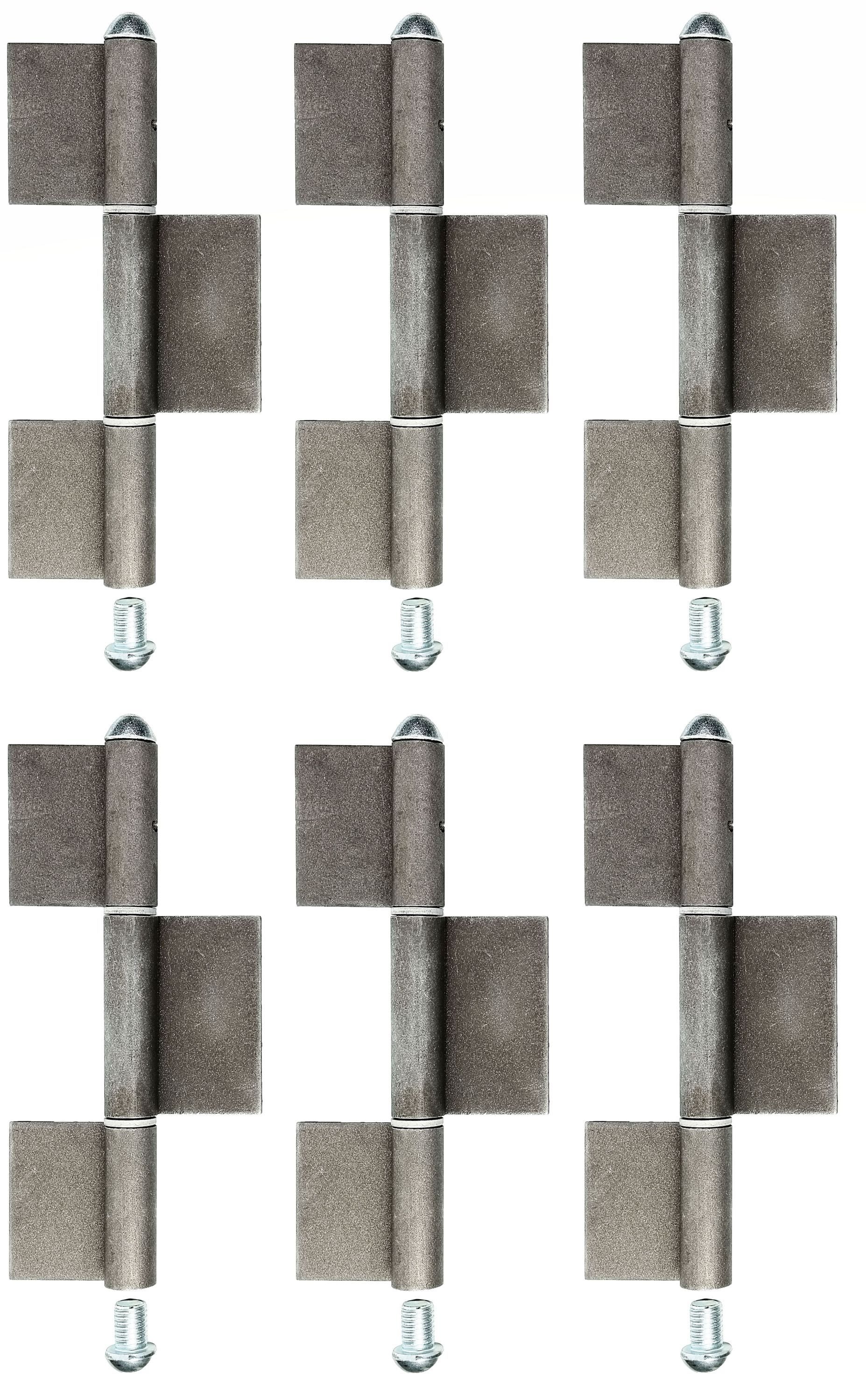 Alberts Zaunriegel Alberts 858285 Konstruktionsband, Typ KO8, Stahl, Höhe 260 mm, Durchme, Alberts 6x Konstruktionsband KO8, dreiteilig, Stahl roh