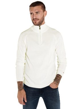 emilio adani Stehkragenpullover Pullover mit Polo-Kragen