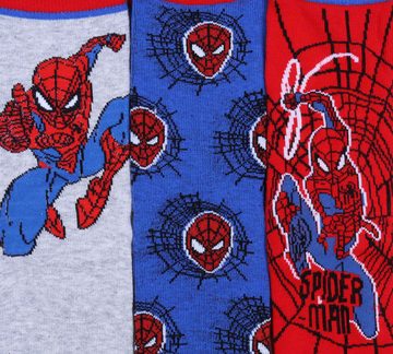 Sarcia.eu Haussocken Marvel Comics Spider-Man Socken für Jungen, lang - 3 Paar 26.5/30.5 EU