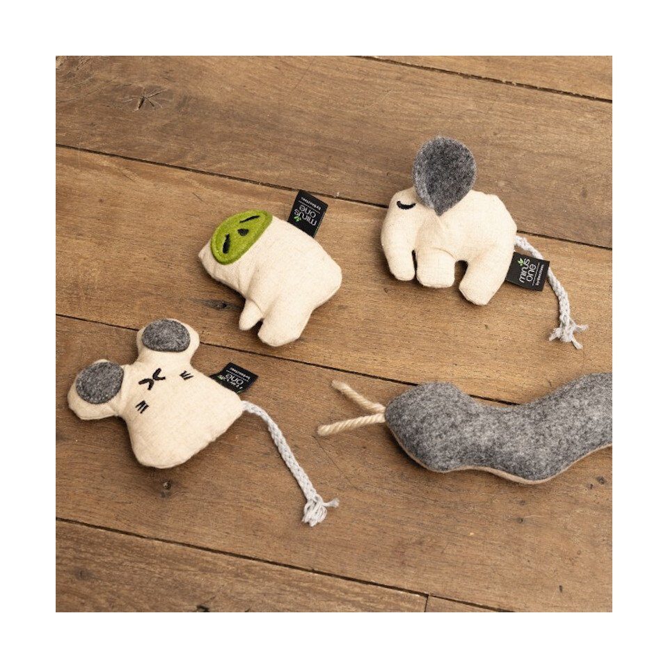 Beeztees Tierkuscheltier Minus One Katzenspielzeug Elefant Do creme
