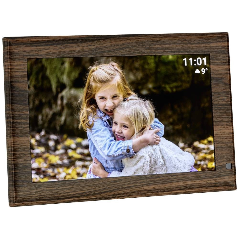 TFA Dostmann Digitaler Bilderrahmen 37.1001.08 Digitaler Bilderrahmen (Bewegungssensor, integrierter Speicher, Kopfhörerausgang)