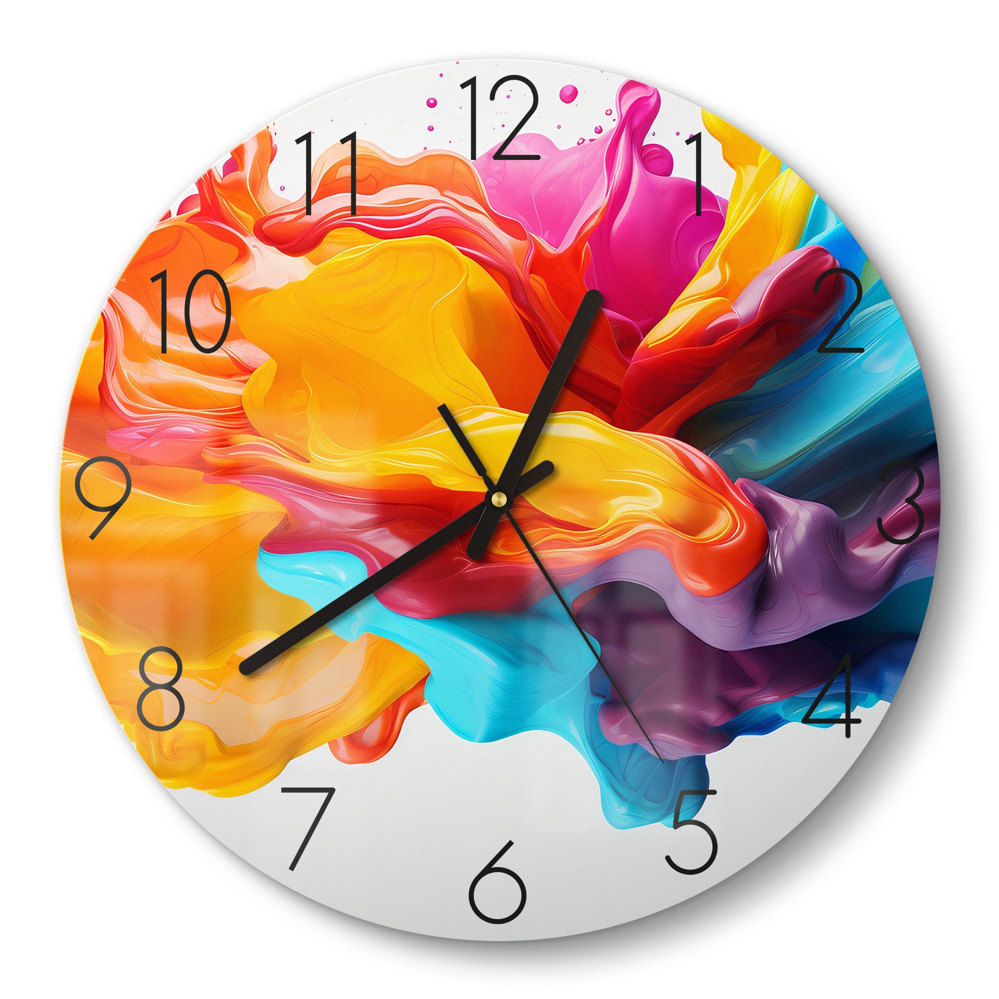 DEQORI Wanduhr 'Wellen der Vitalität' (Glas günstig online kaufen
