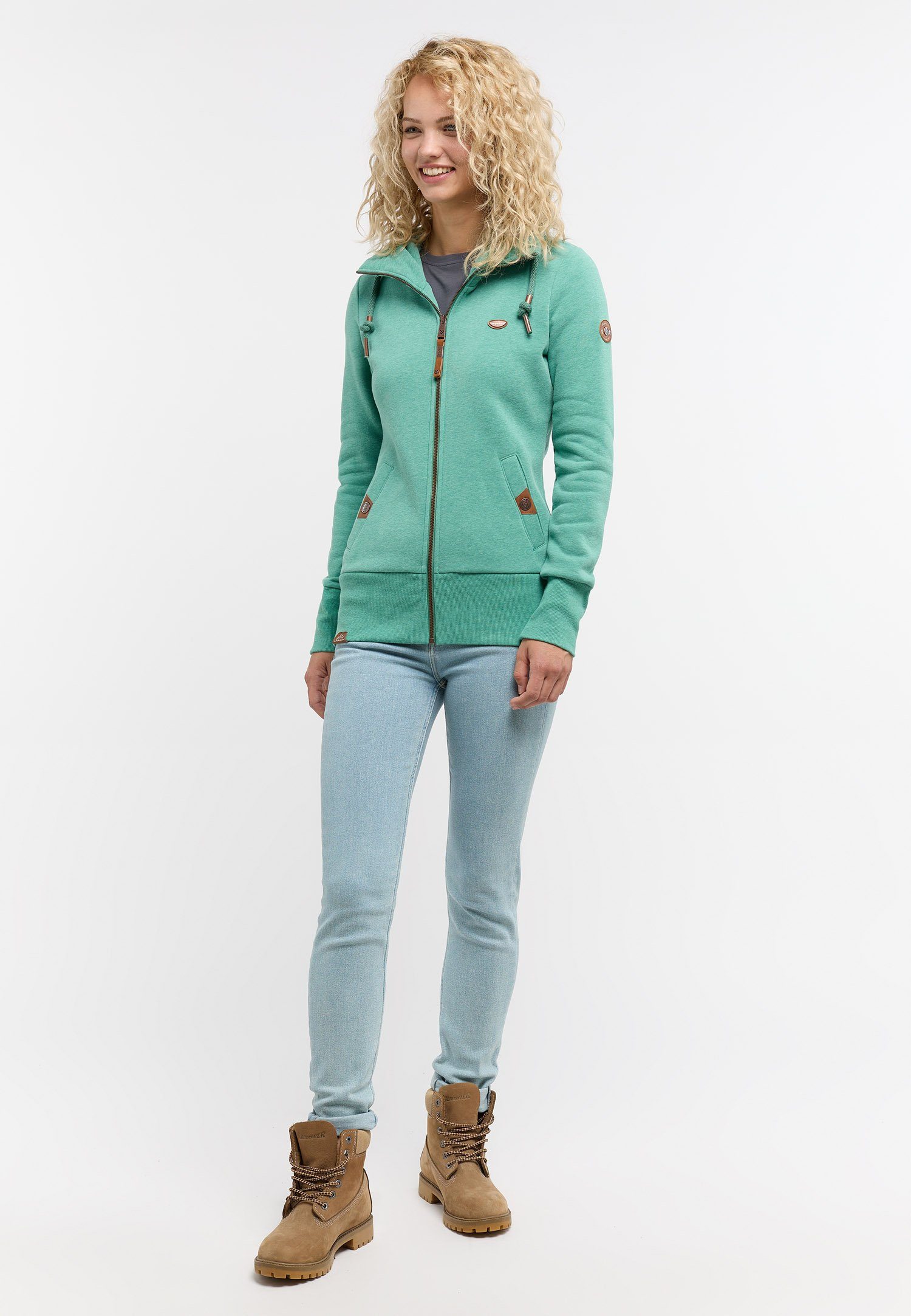 Ragwear Sweatshirt RYLIE ZIP Nachhaltige & Vegane Mode MINT