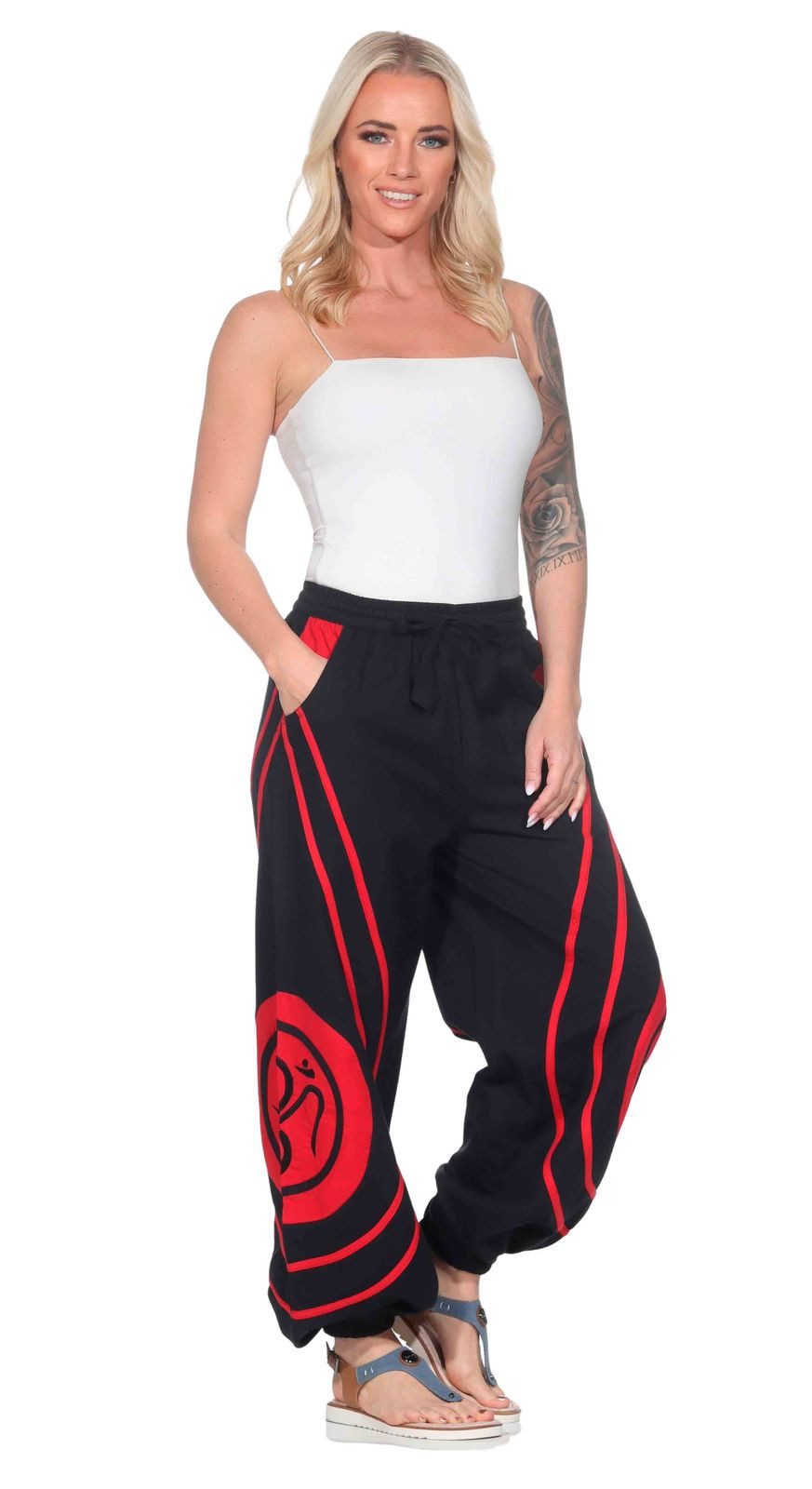 KUNST UND MAGIE Haremshose Kunst und Magie Unisex OM Pluderhose in vielen individuellen Farben