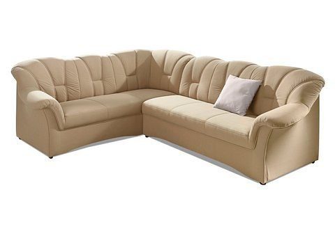 DOMO collection Ecksofa Papenburg B/T/H: 242/190/84 cm L-Form, wahlweise mit Bettfunktion, Langer Schenkel links oder rechts