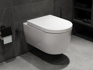 SSWW Dusch-WC Design Keramik Hänge-WC Wand WC Spülrandlos Taharat Taharet Shattaf