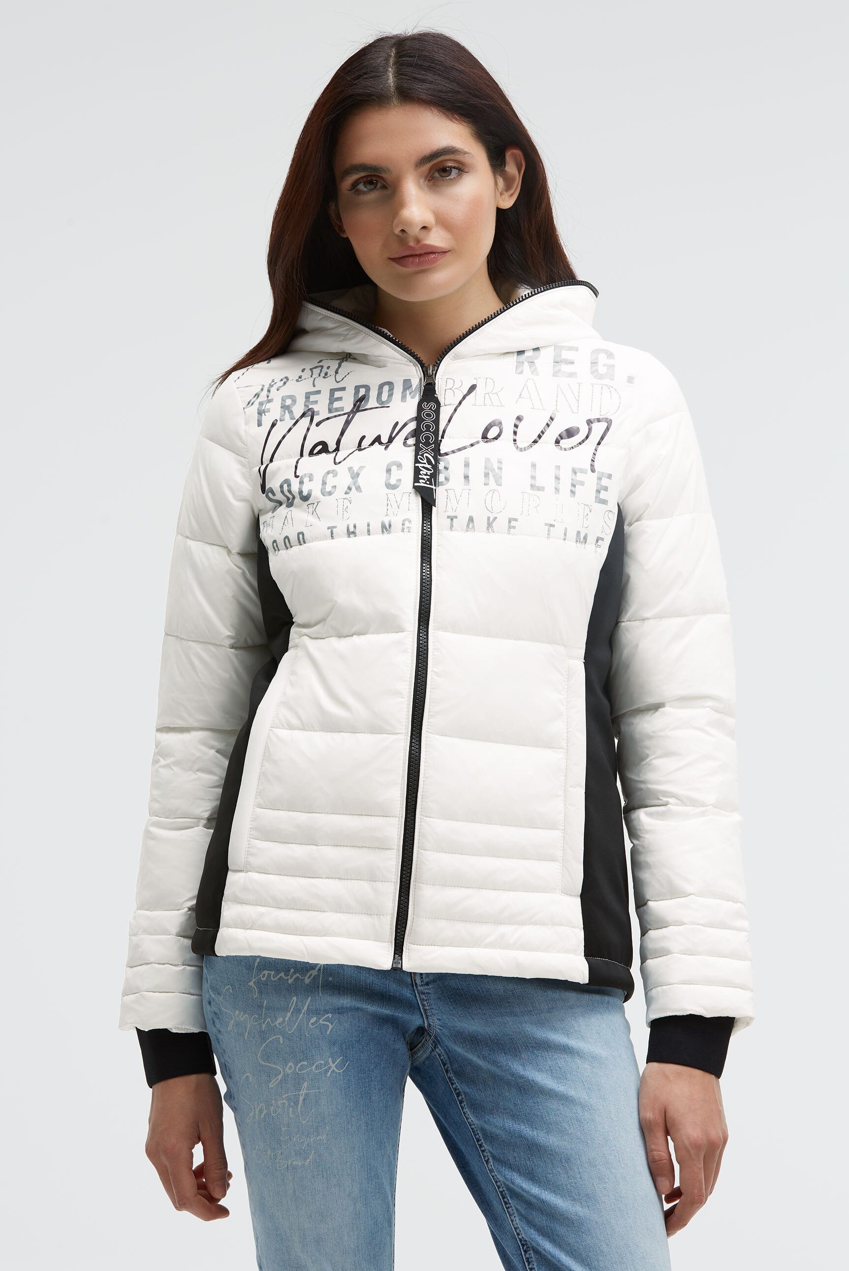 SOCCX Winterjacke mit Windbreaker-Bündchen günstig online kaufen