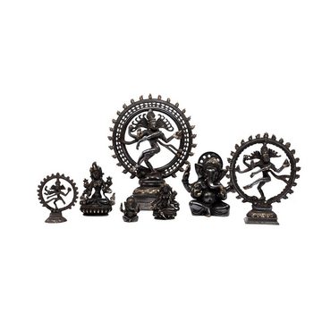 bodhi Dekofigur Nataraj Statue, Messing ca. 23 cm, schwarz