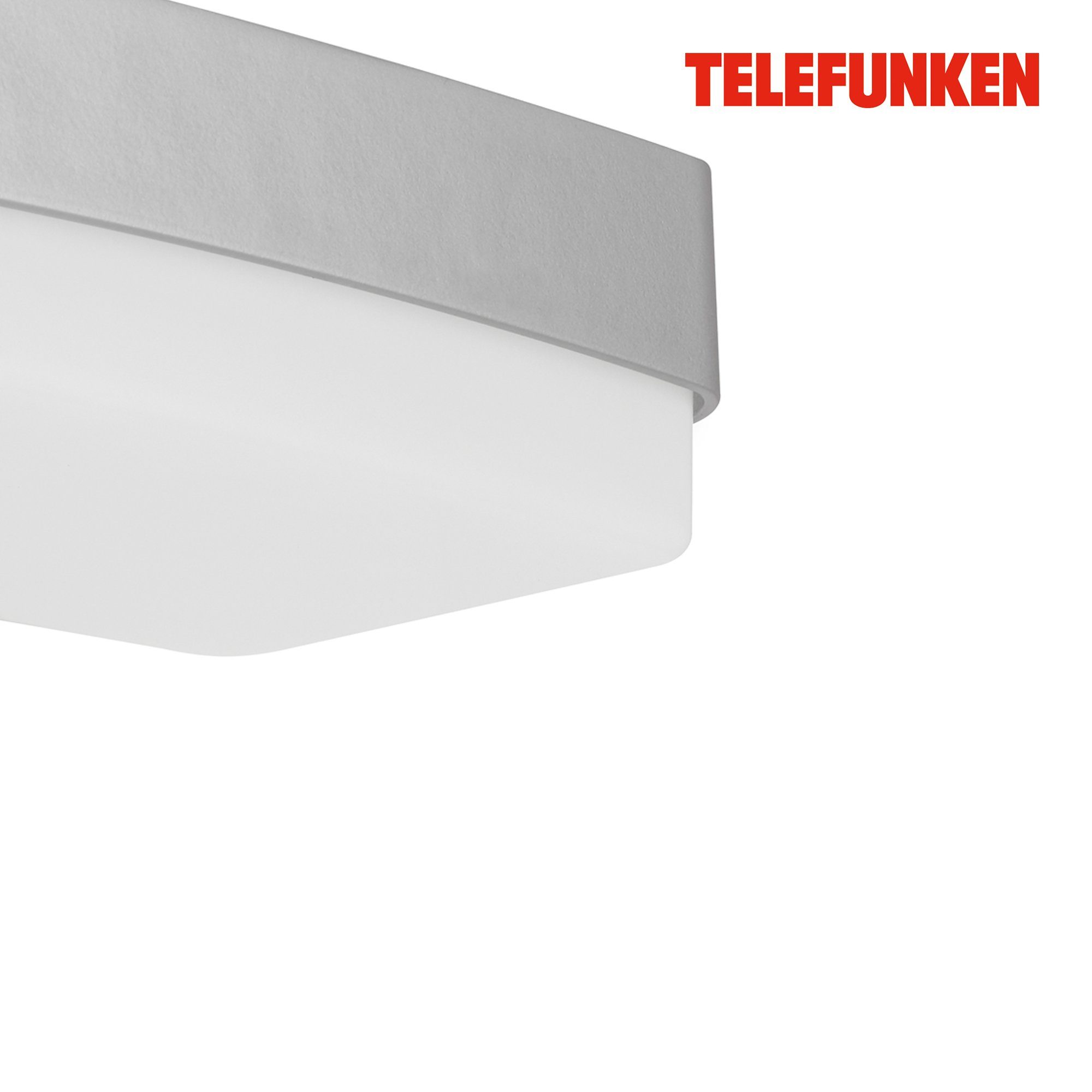 IP44 Außenleuchte Telefunken fest Neutralweiß, Wand 4000K 312204TF, LED verbaut, LED 13,7x18x5,5cm 1500lm Außen-Wandleuchte