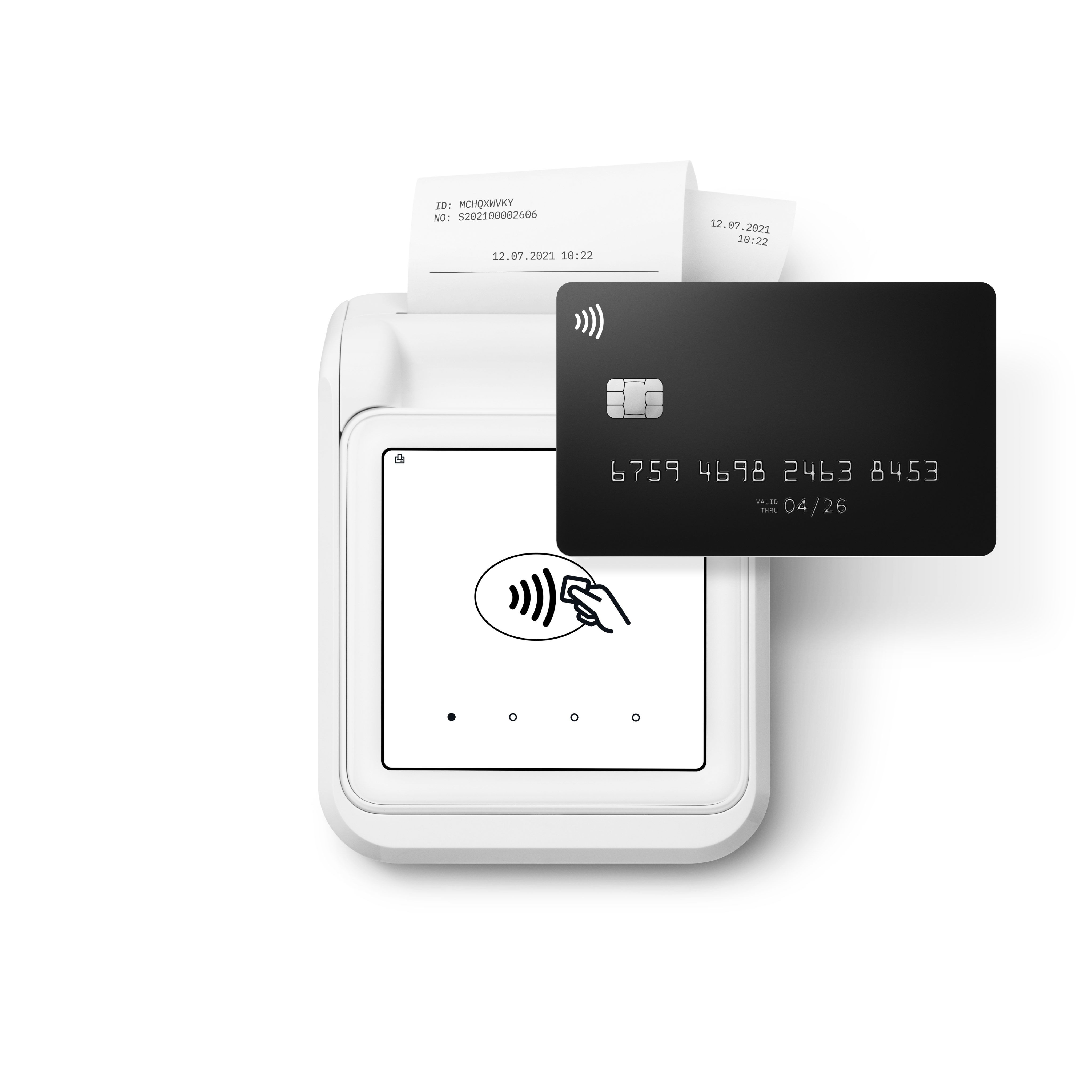 SumUp Kassensystem Solo Kartenterminal mit Принтеры, Belege sofort drucken – ideal für unterwegs