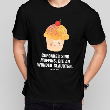 Mr. & Mrs. Panda T-Shirt Cupcake - Schwarz - Geschenk, lustige Sprüche, Küche Deko, Nachthemd, (1-tlg)