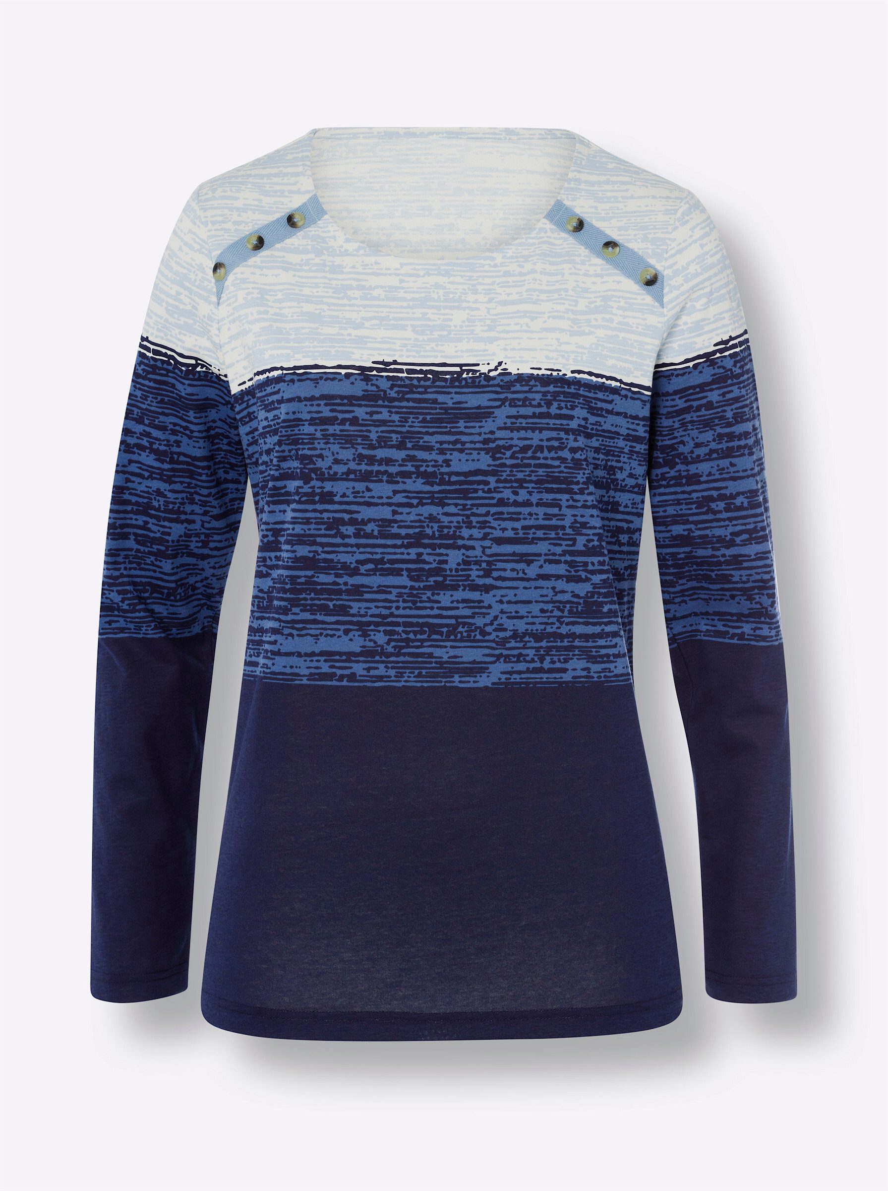 T-Shirt Rundhals-Shirt Langarm