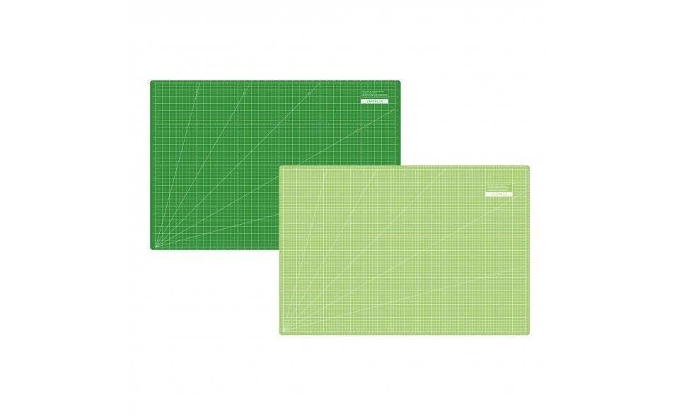 Semplix Schneideunterlage - Schneidematte hellgrün-grün (90 x 60 cm / 35 x 24 inch)